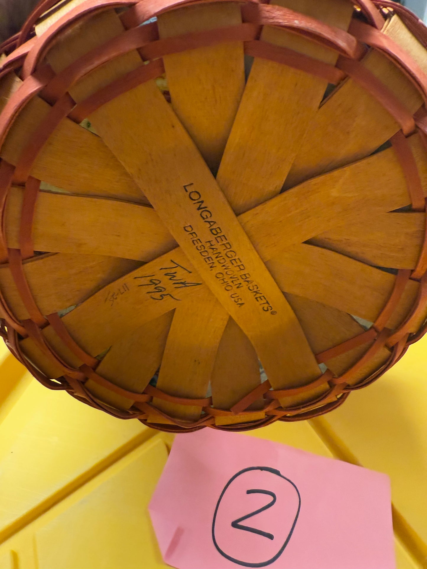 Longaberger Mother’s Day basket with liner