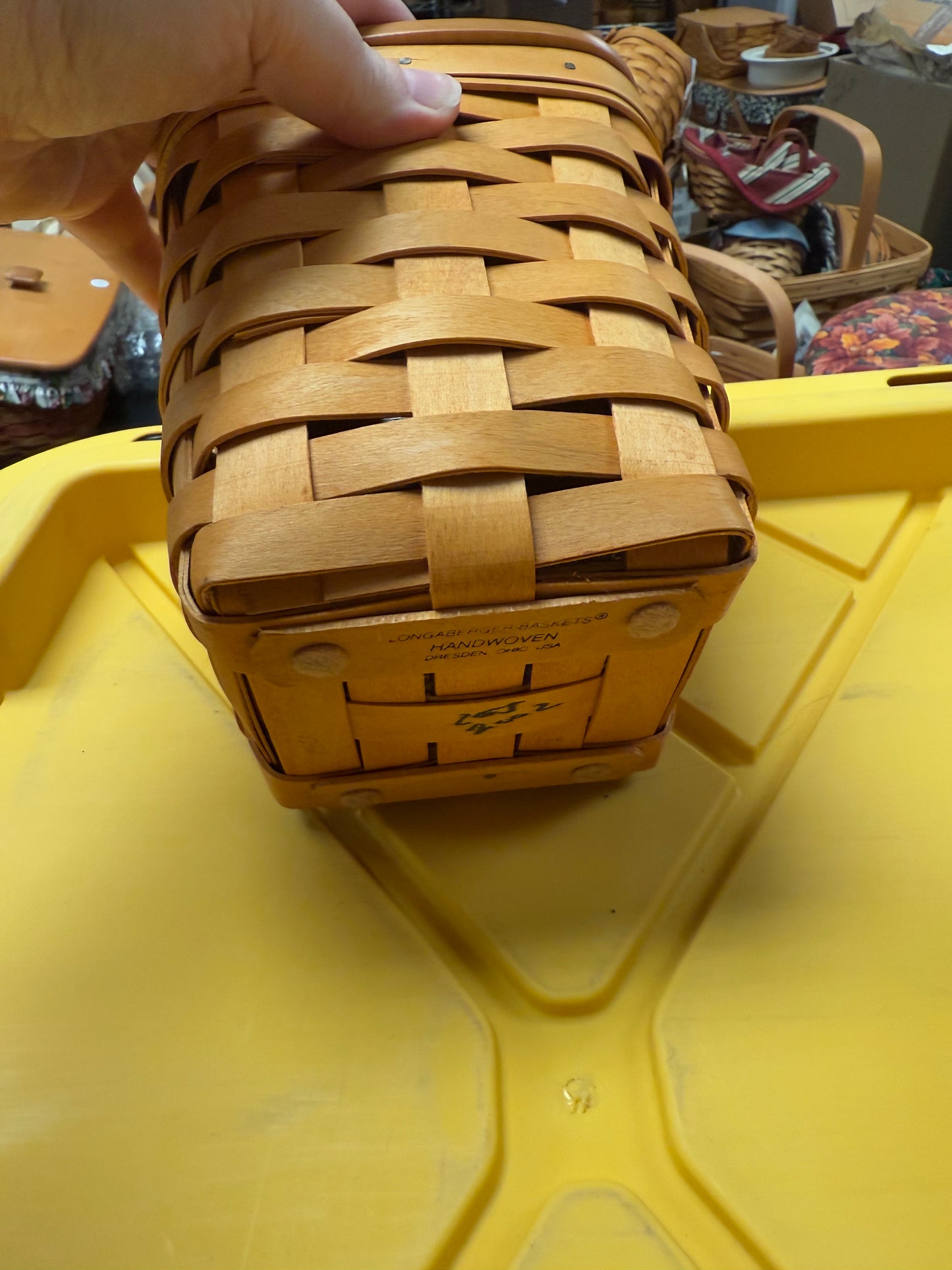 Longaberger med spoon with lid