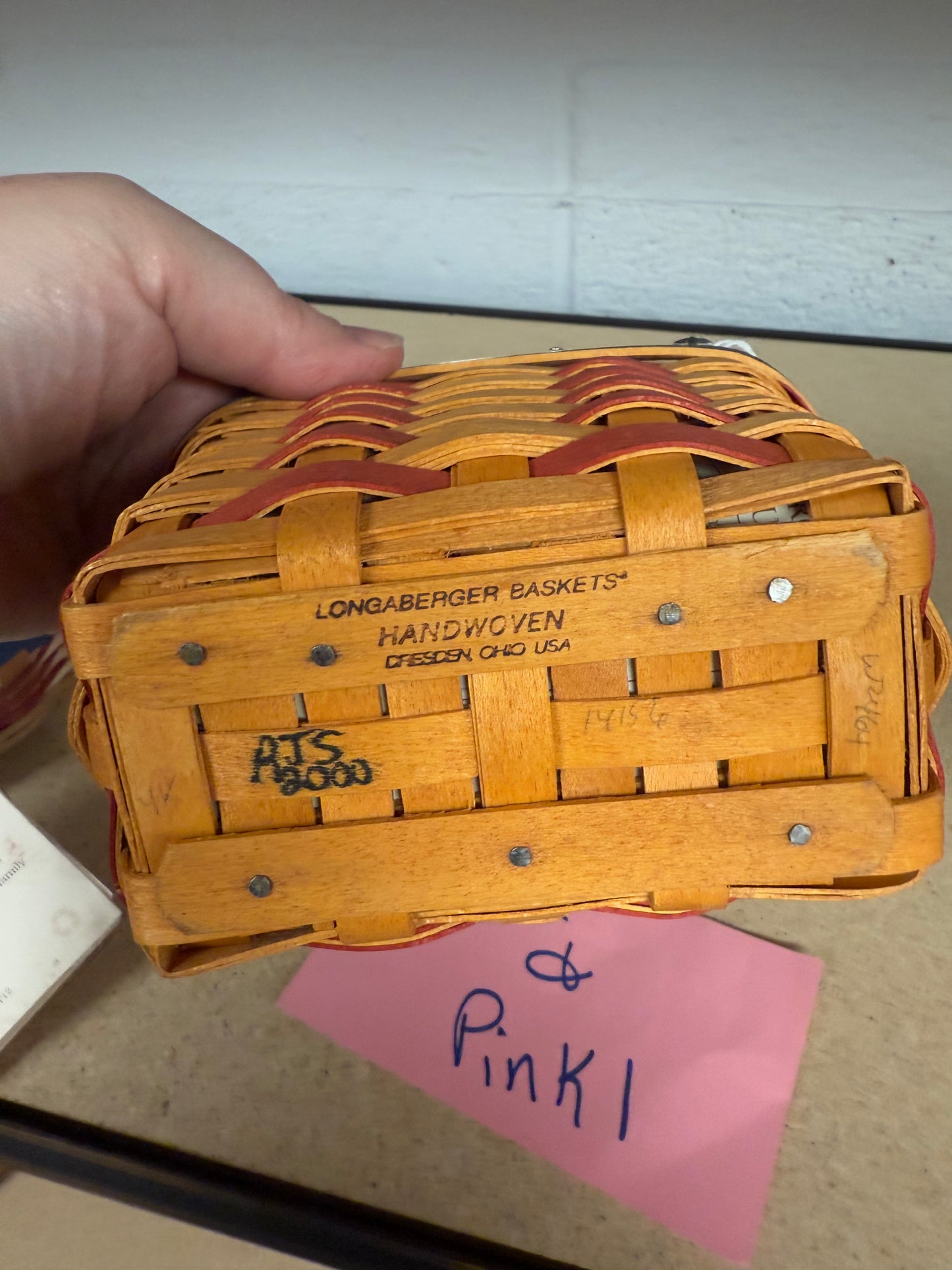 Longaberger 01 inaugural with liner and protector