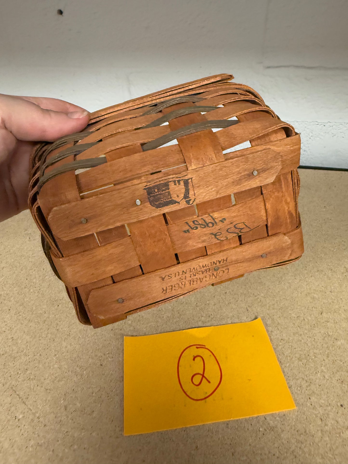 Longaberger mini chore basket