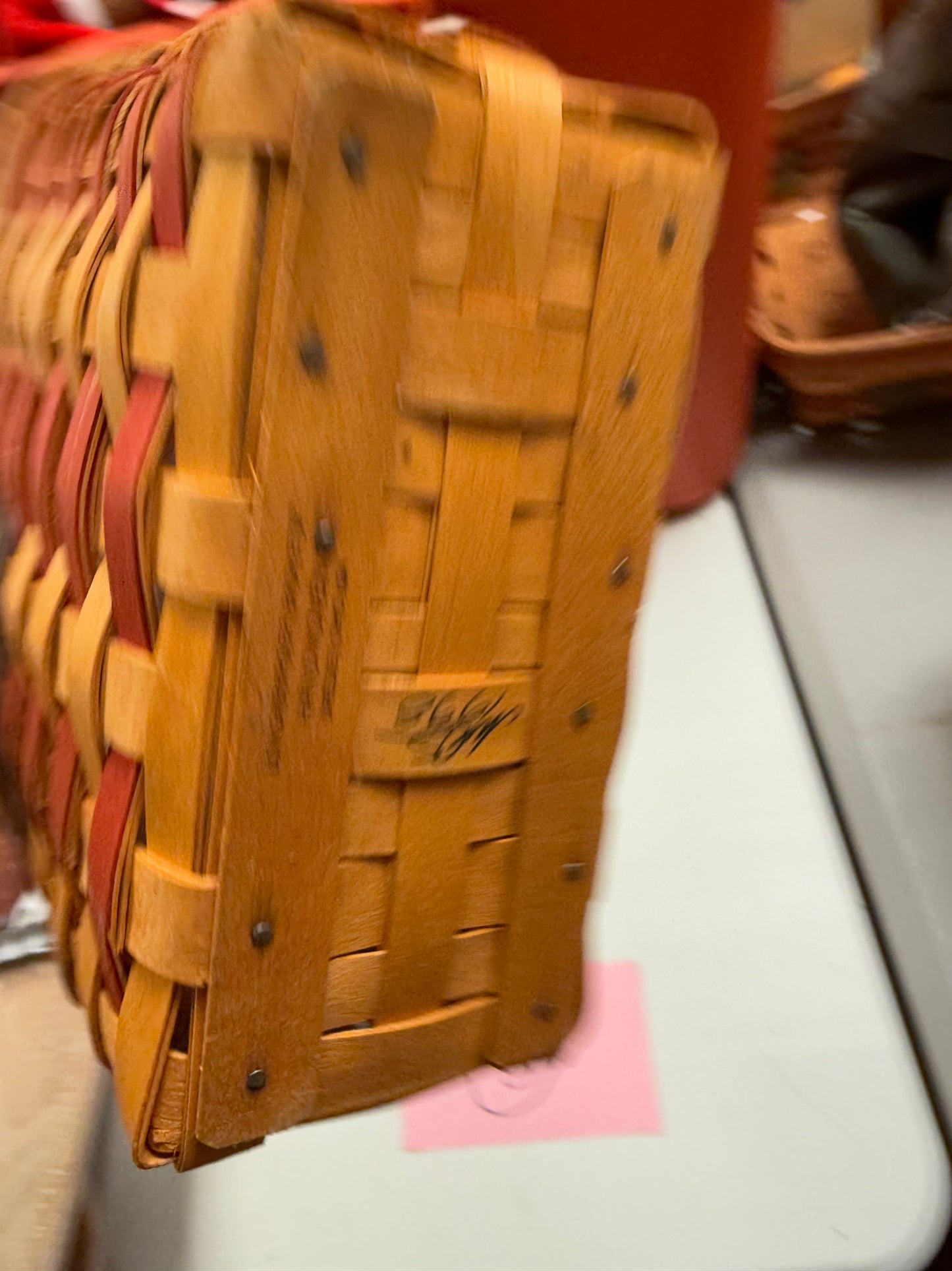 Longaberger 25th anniversary basket with protector