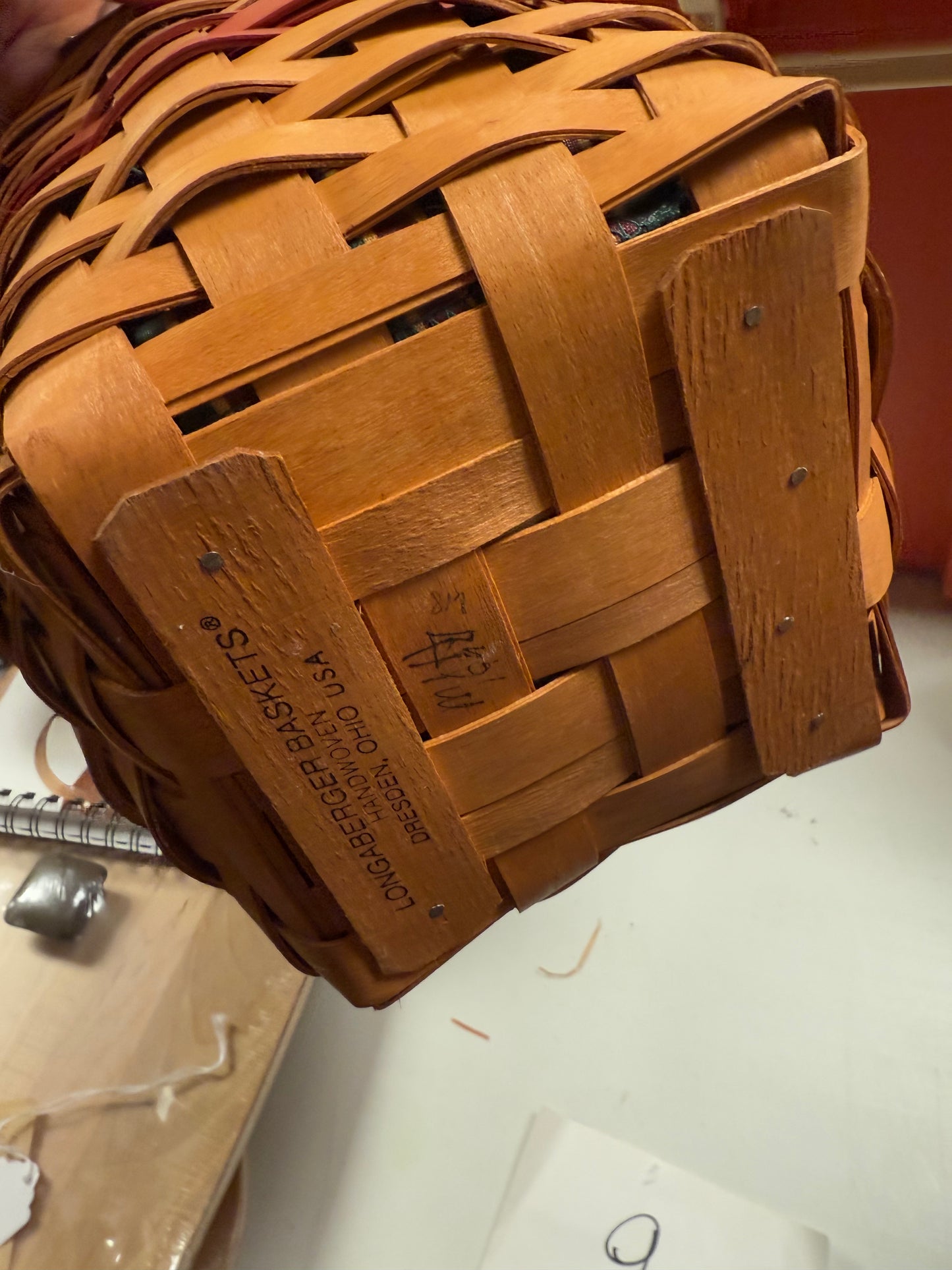 Longaberger 94 jingle bell basket