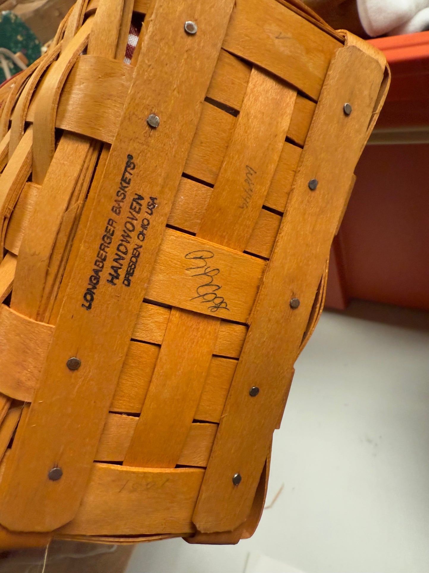 Longaberger 98 glad tidings basket