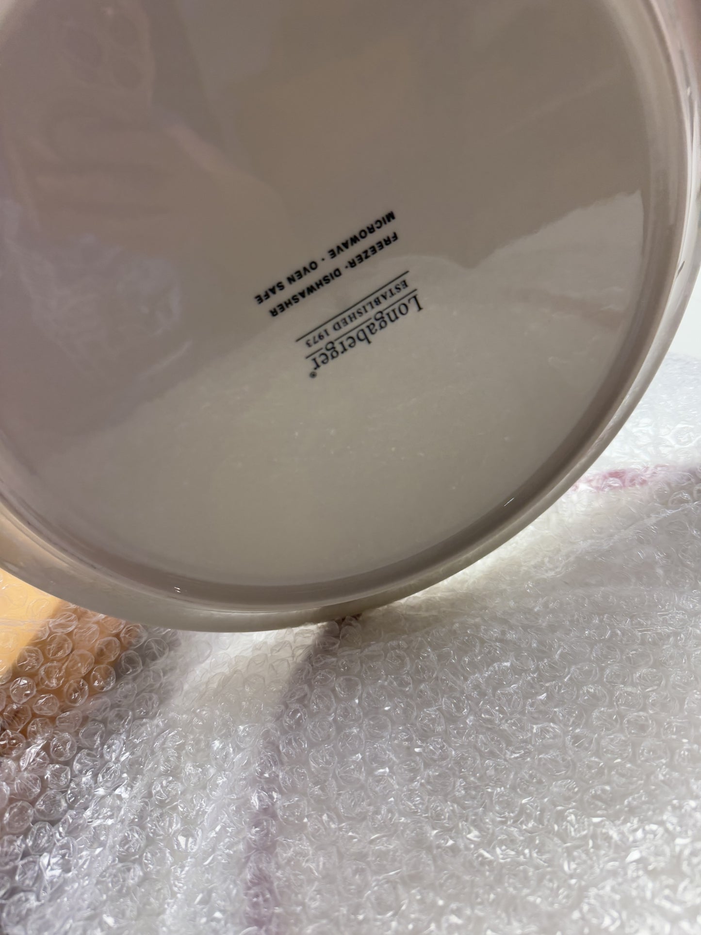 Longaberger flurry serving plate