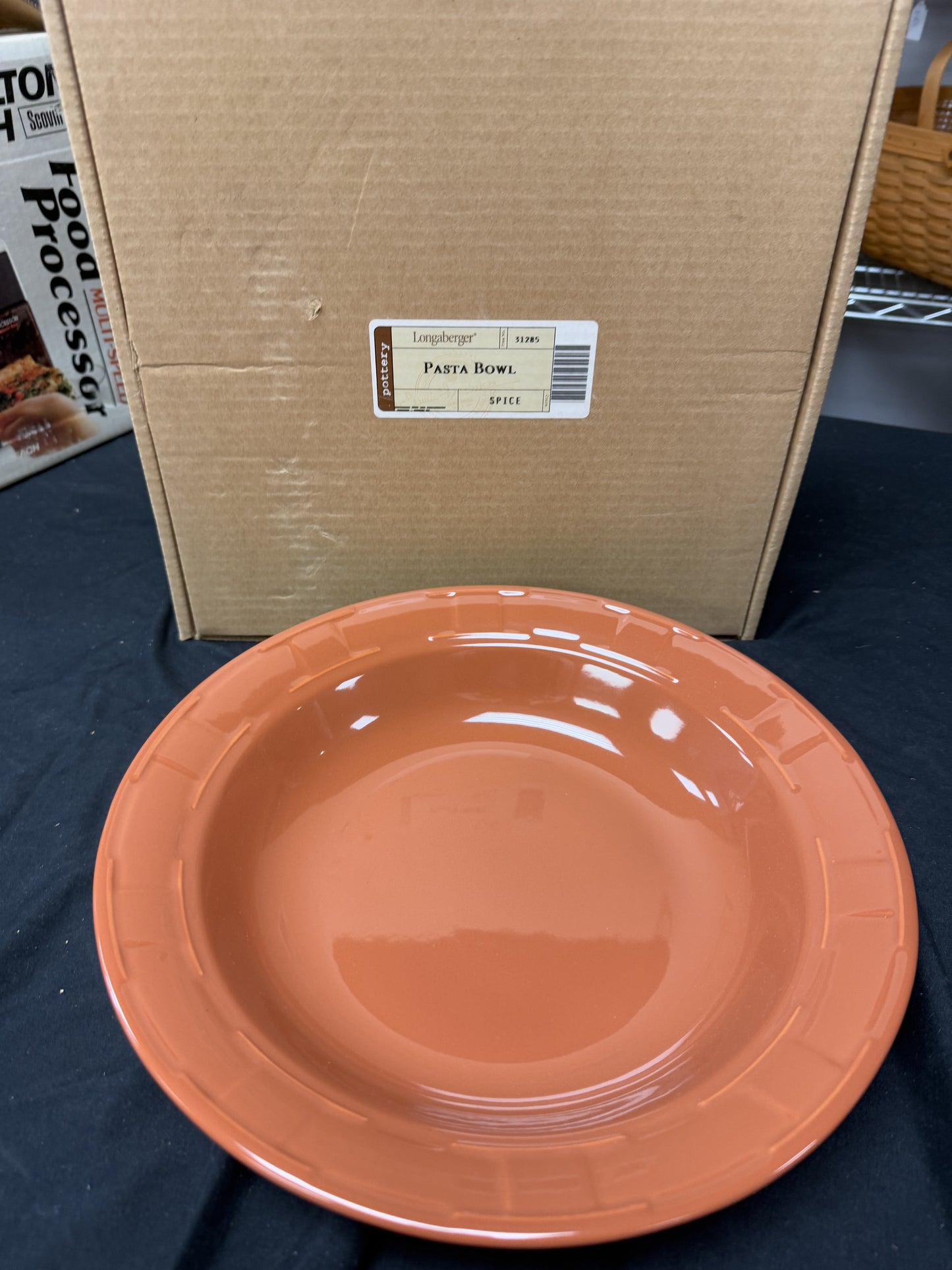 Longaberger pasta bowl in spice