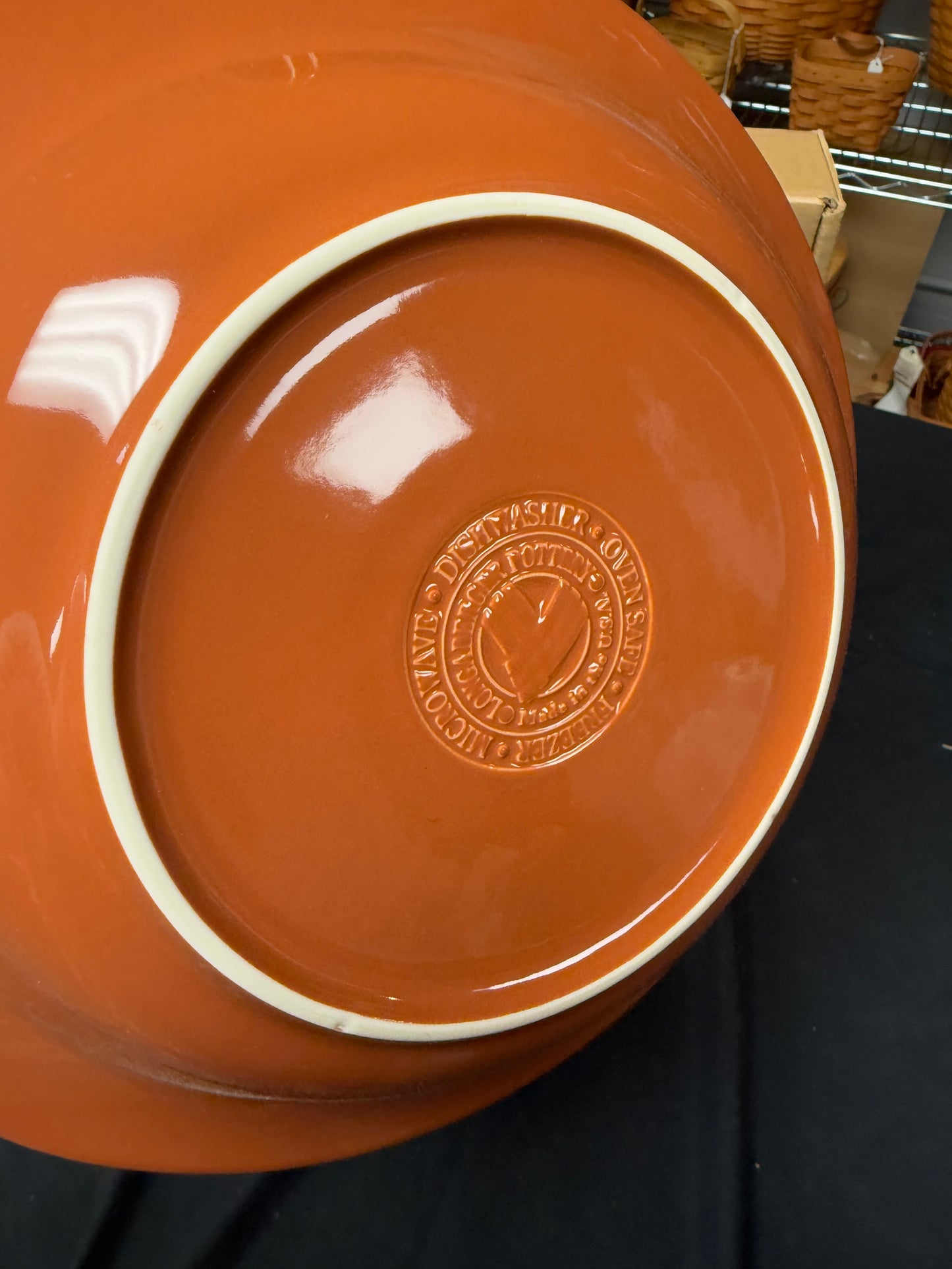 Longaberger pasta bowl in spice