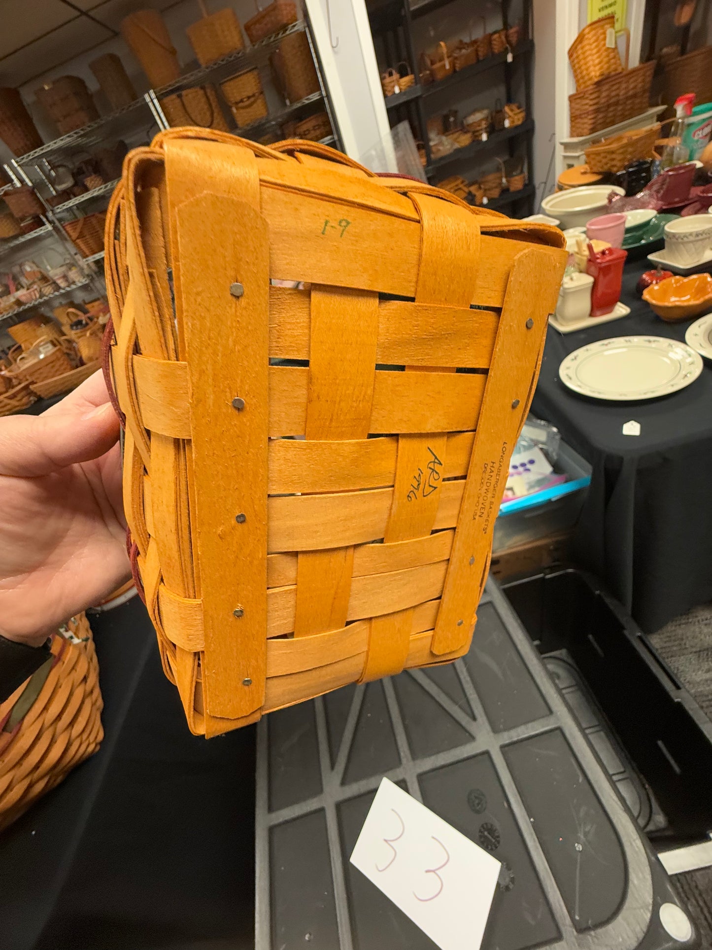 Longaberger Father’s Day address basket