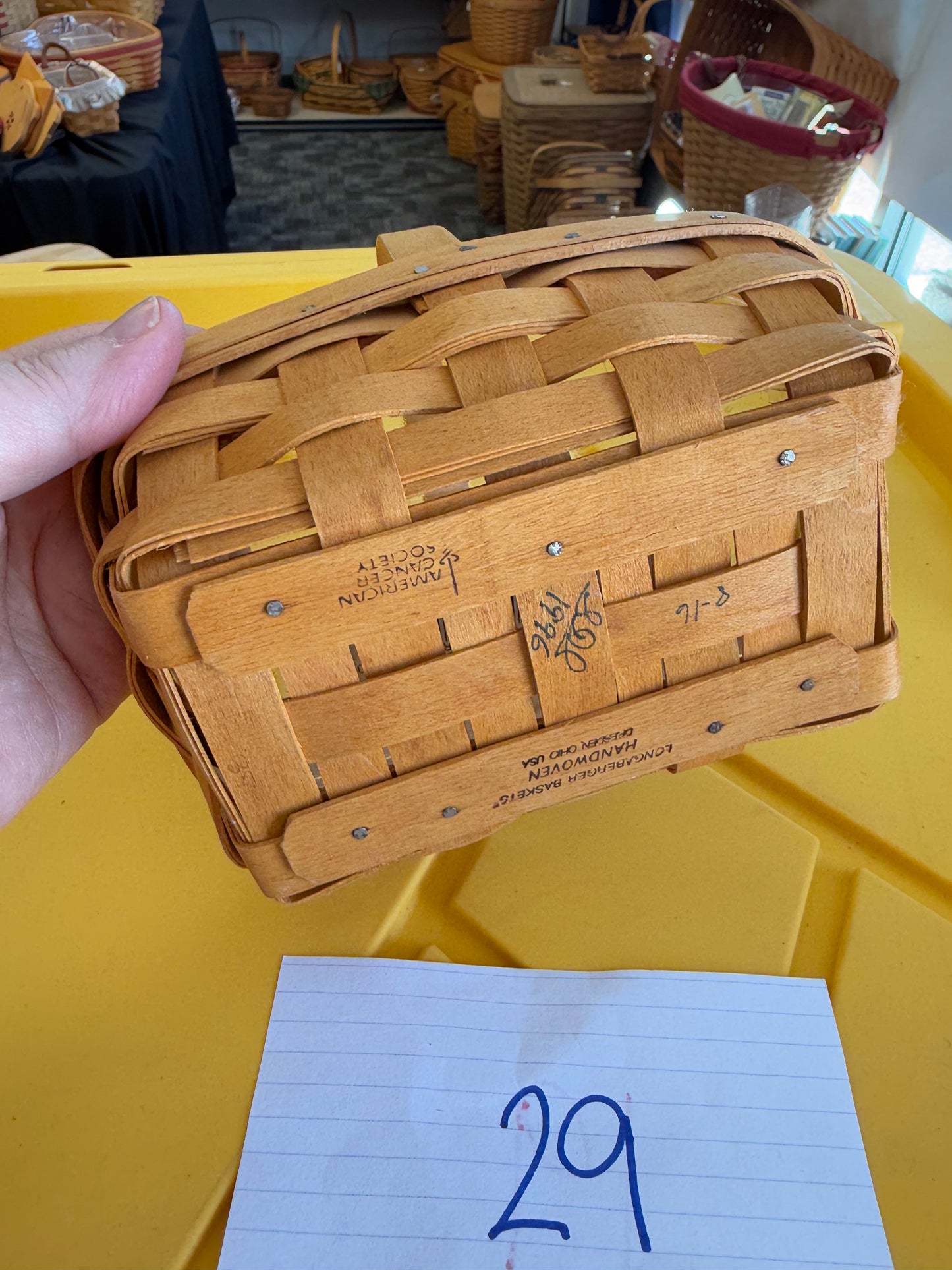 Longaberger 1996 horizon of hope with protector