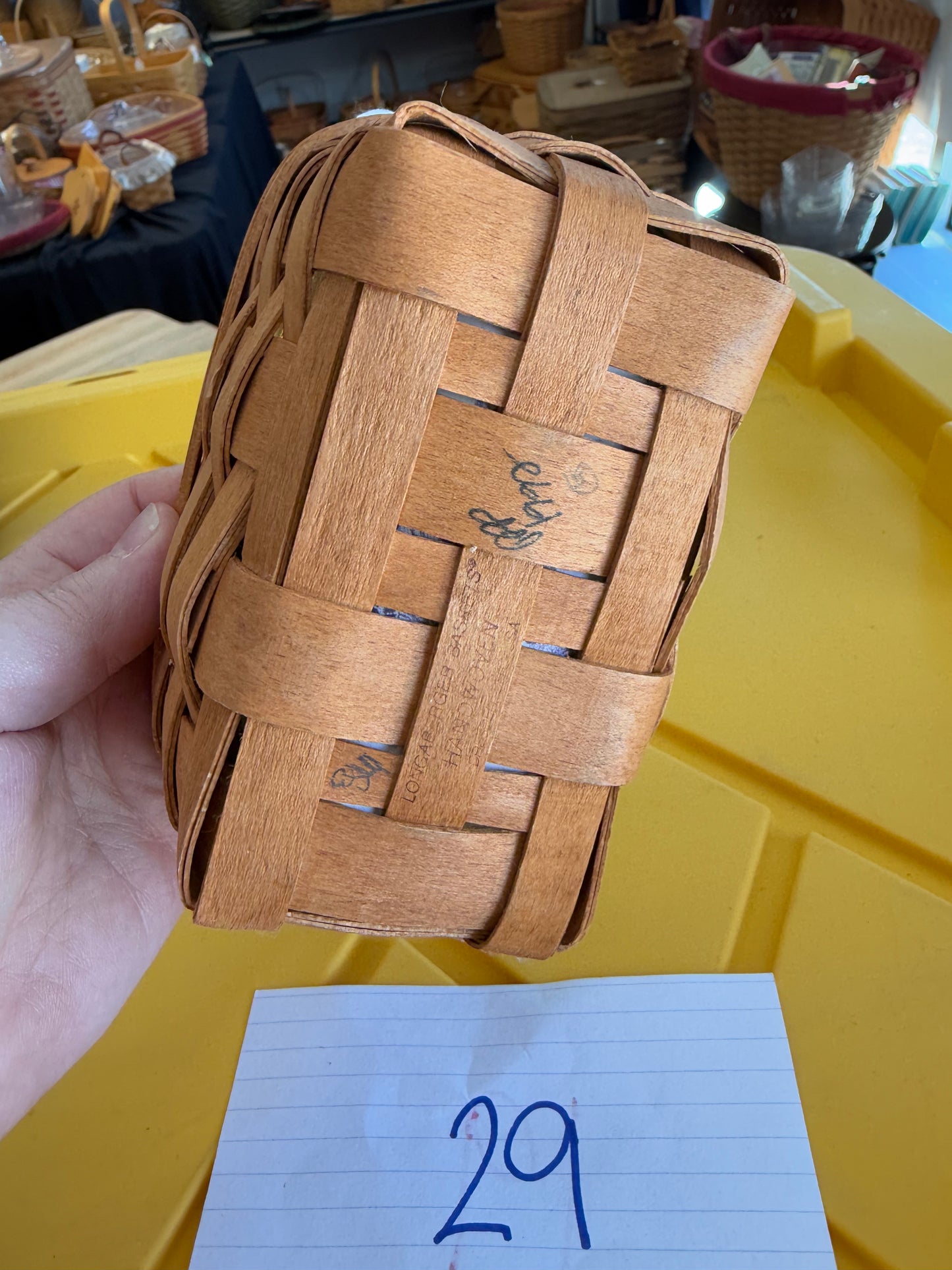 Longaberger rosemary basket with protector