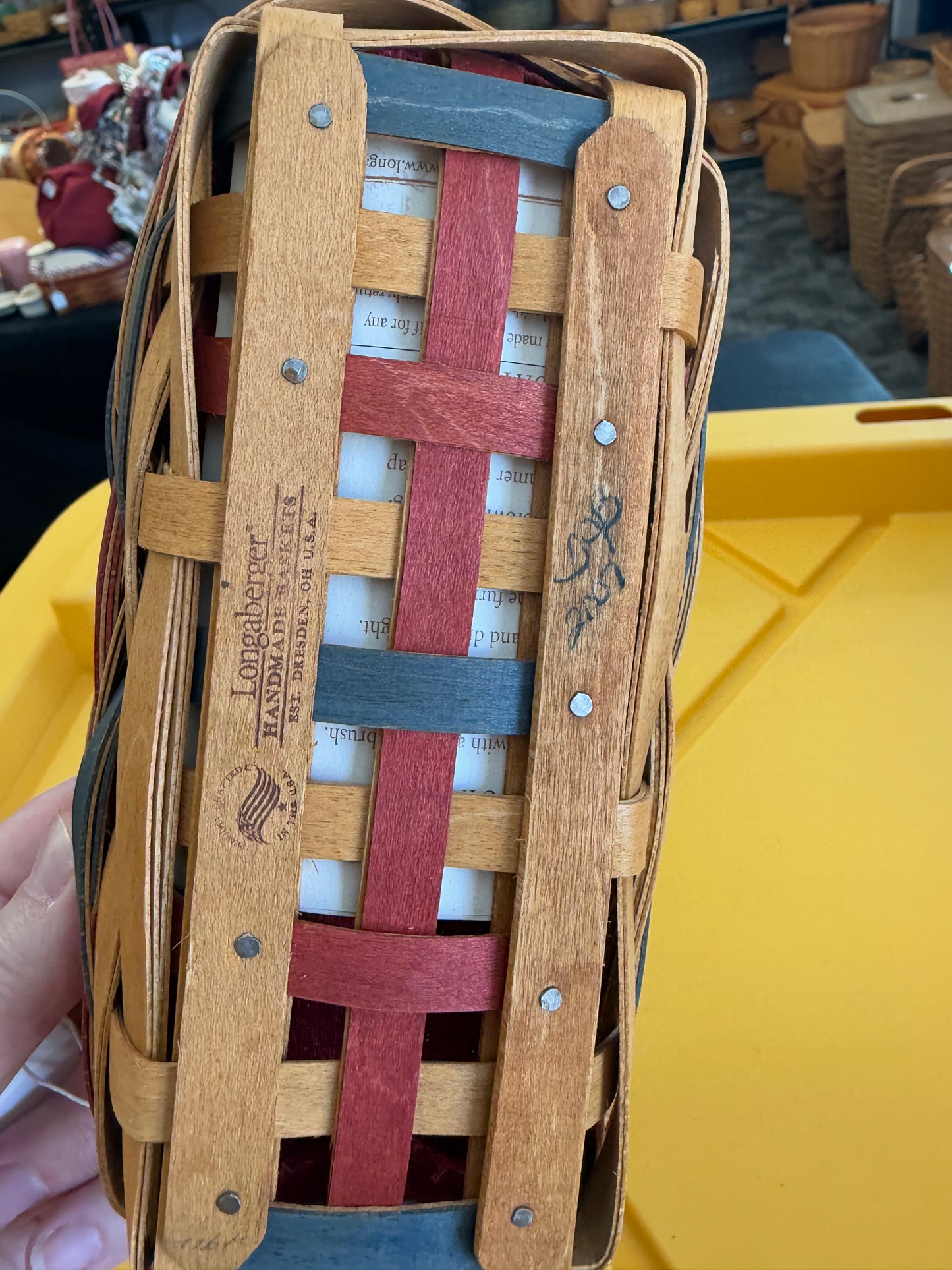 Longaberger thank you basket