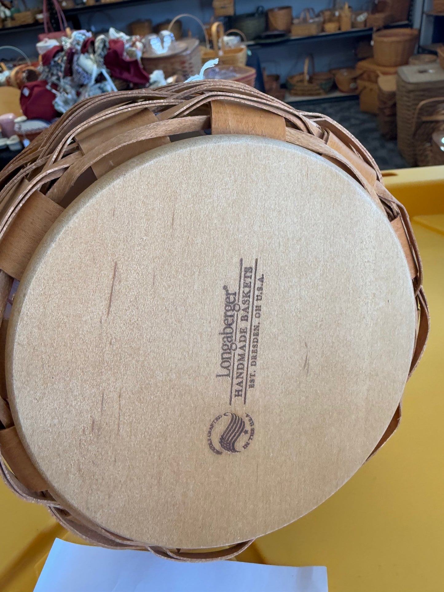 Longaberger small round up basket