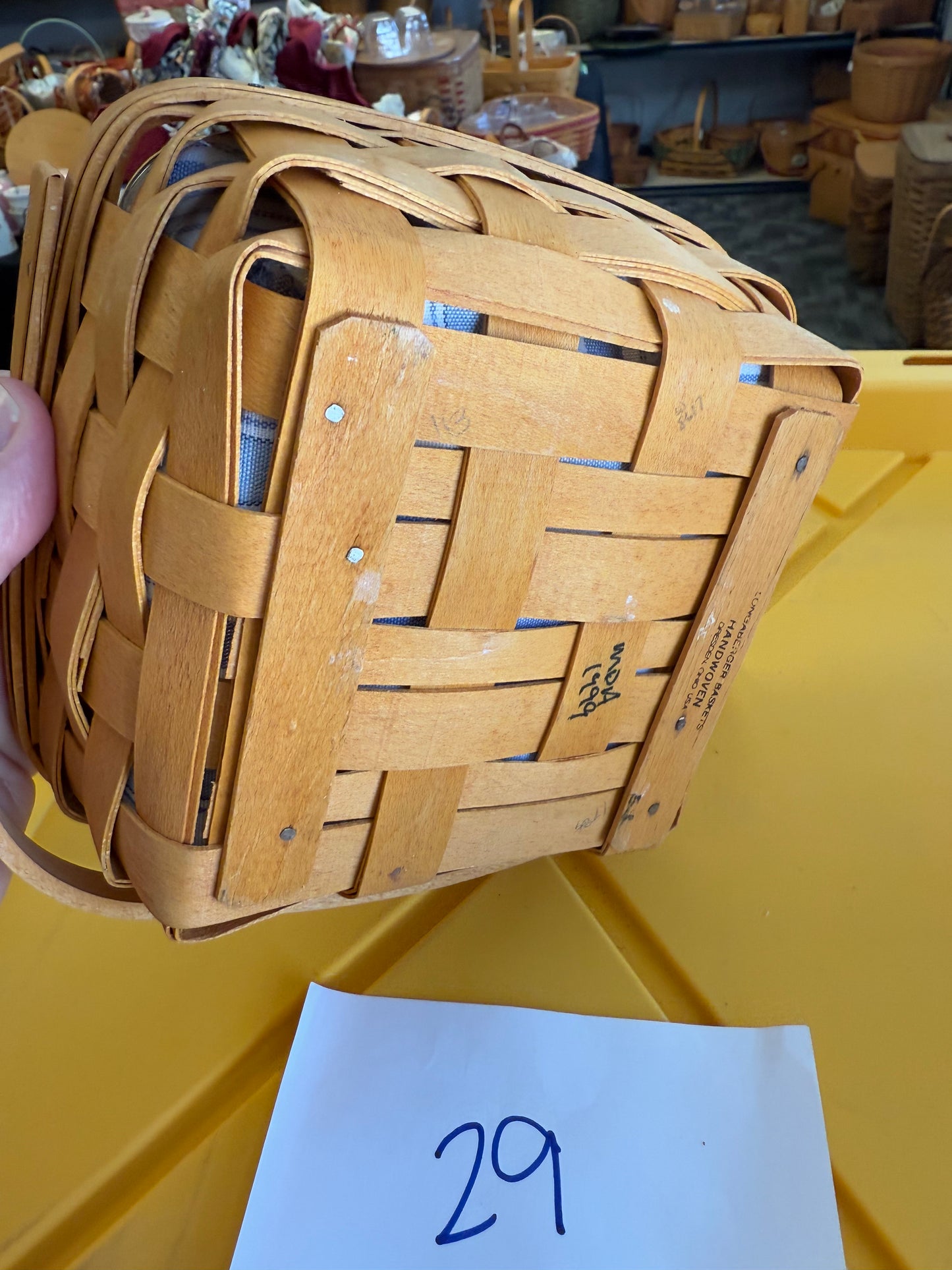 Longaberger small berry basket