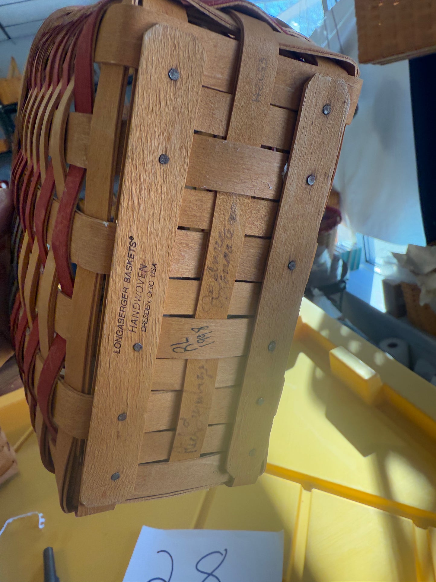 Longaberger 25th anniversary basket (1975-1998)