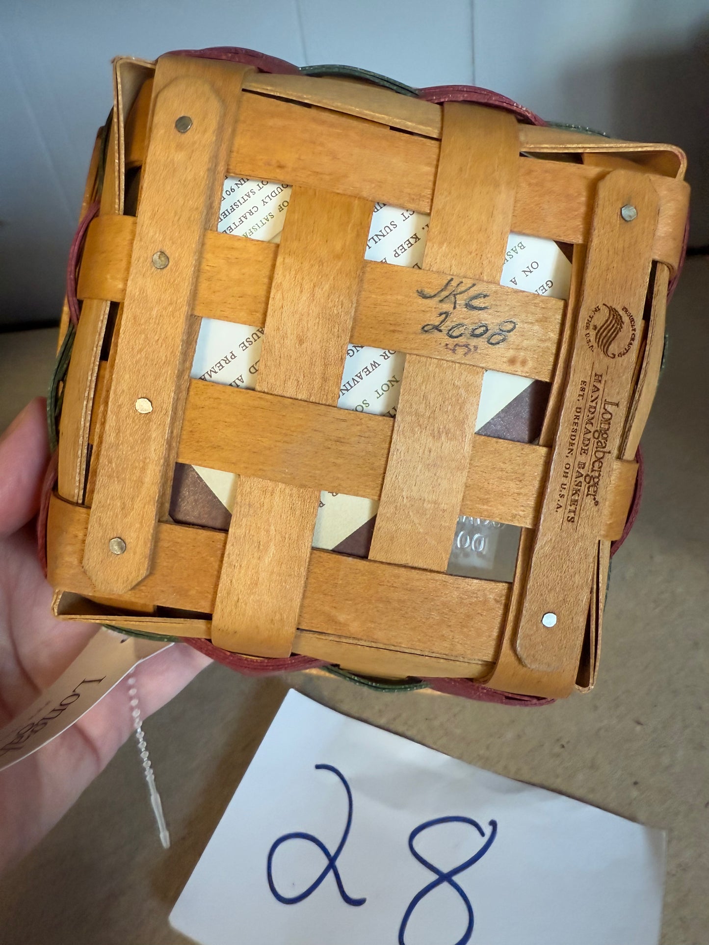 Longaberger holiday helper with protector