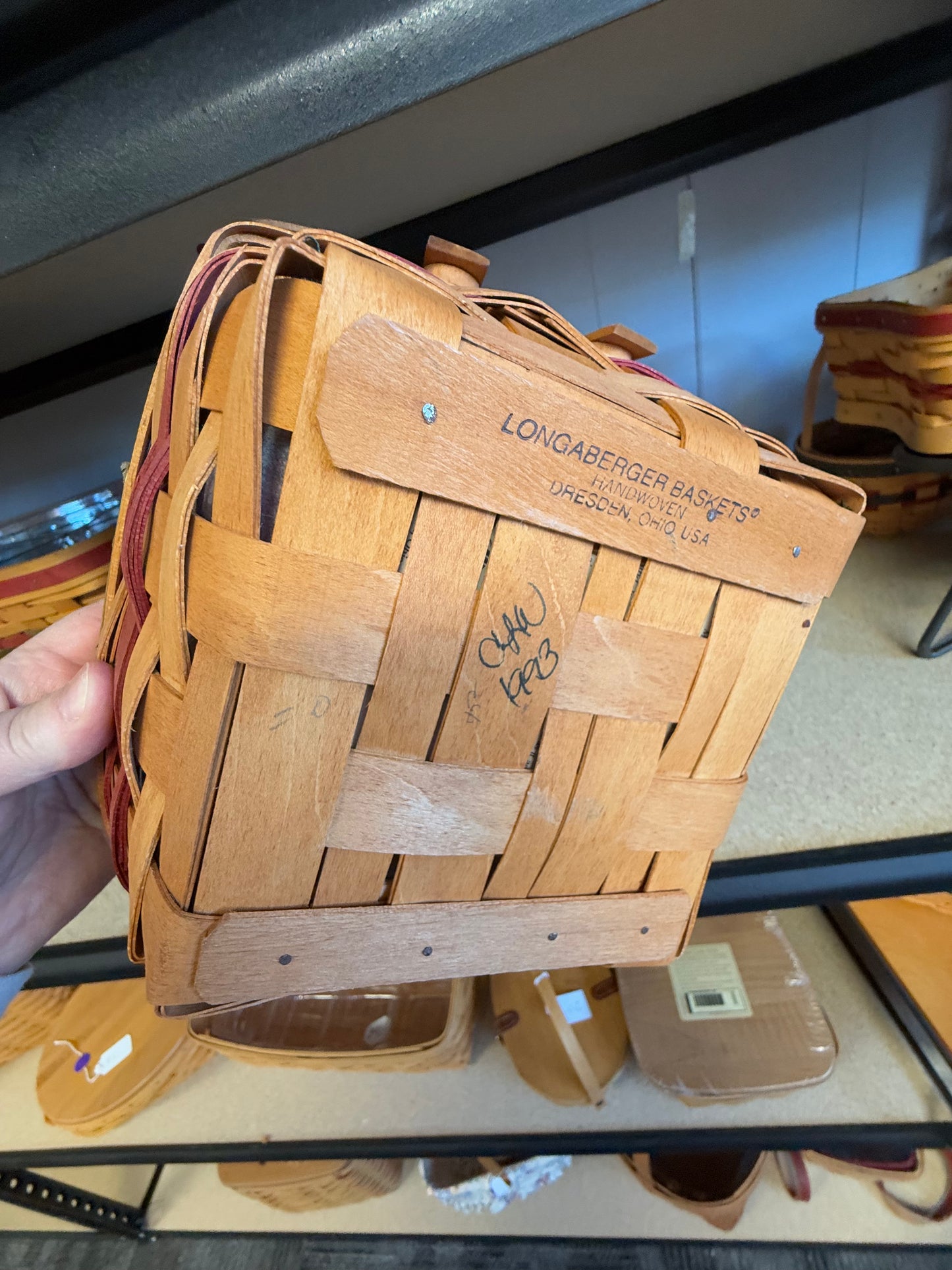 Longaberger 1993 bayberry with liner and protector