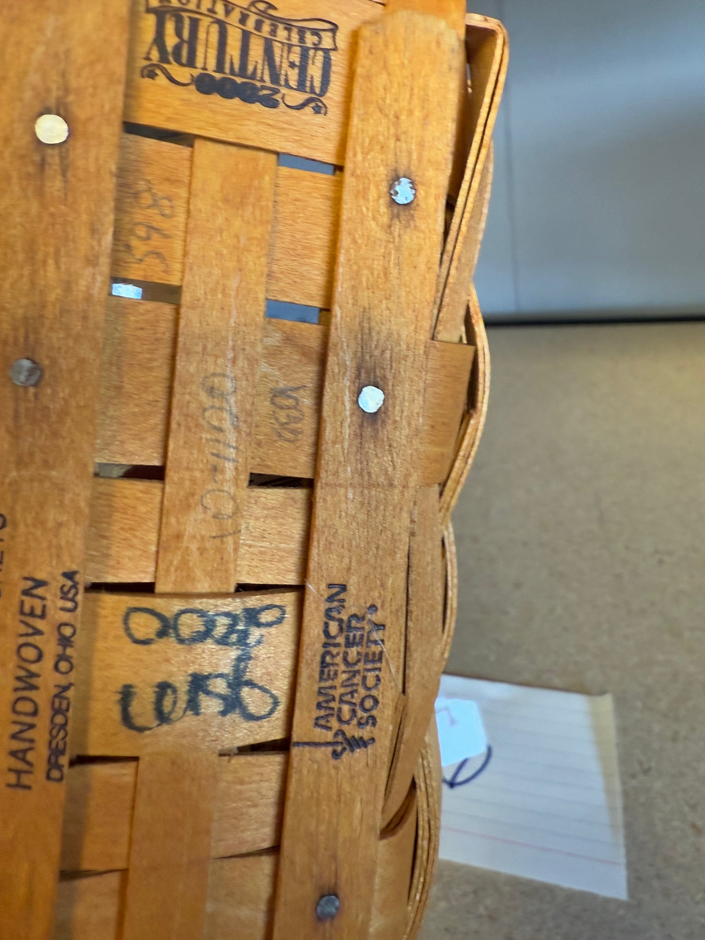 Longaberger 2000 horizon of hope basket