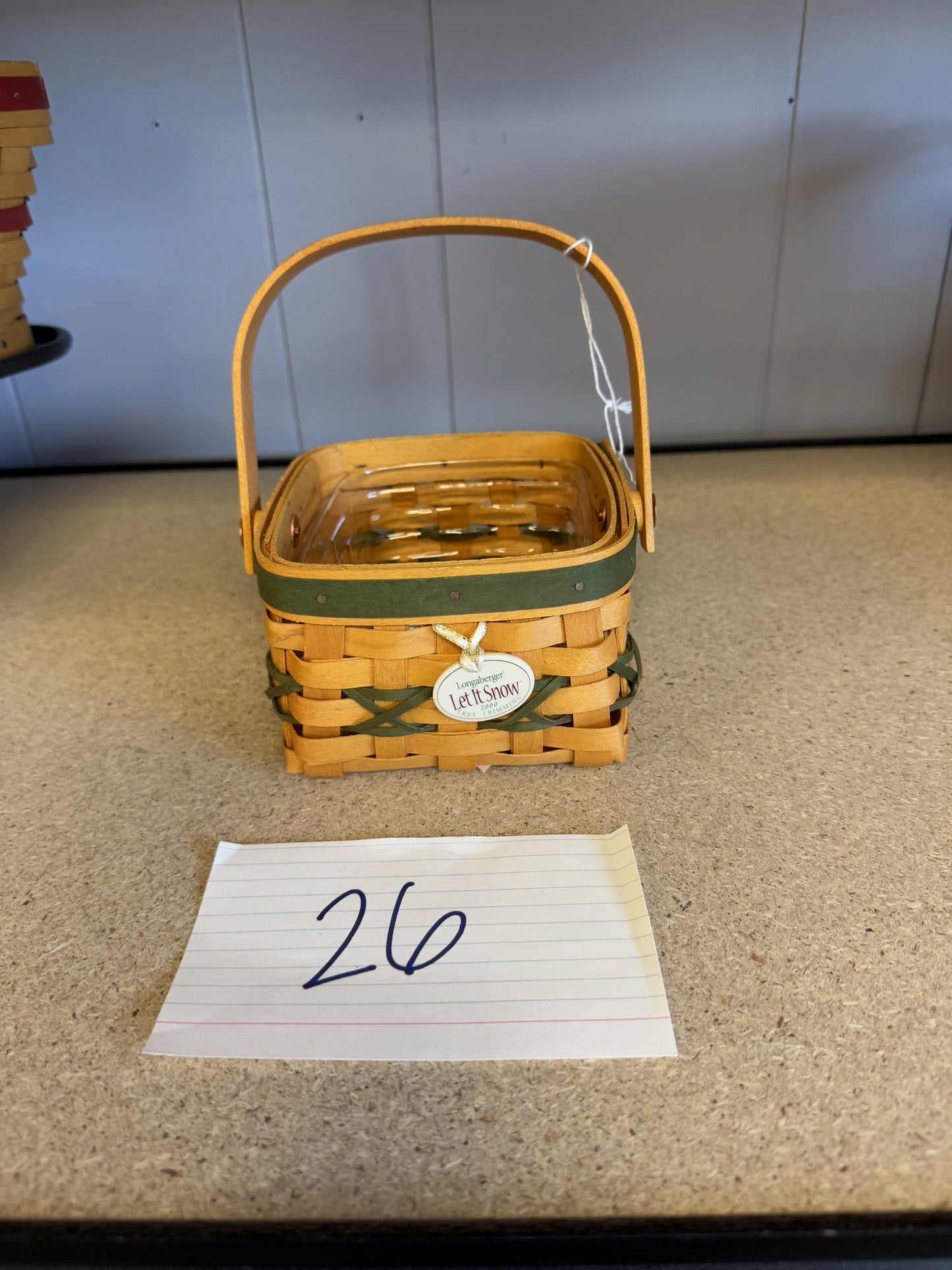Longaberger 2000 tree trimmings let it snow with protector