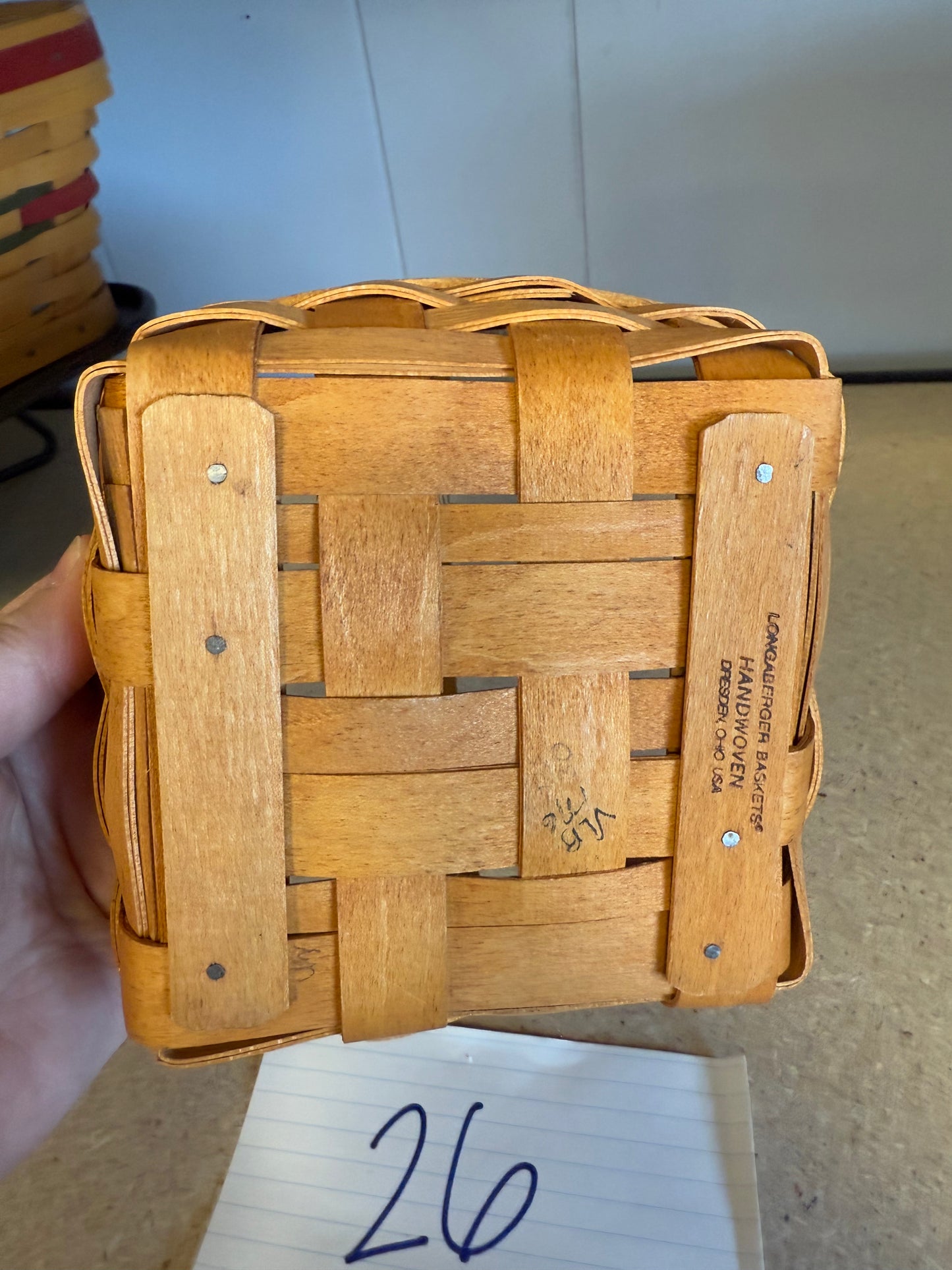 Longaberger 1996 hostess appreciation basket