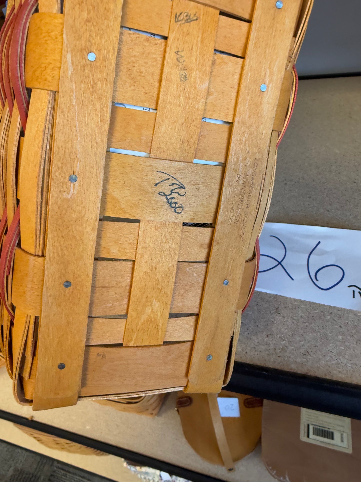 Longaberger 2000 woven memories basket