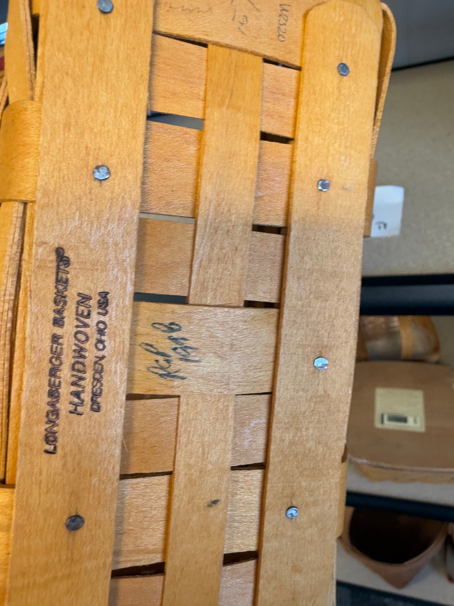 Longaberger 1999 Dresden Tour basket