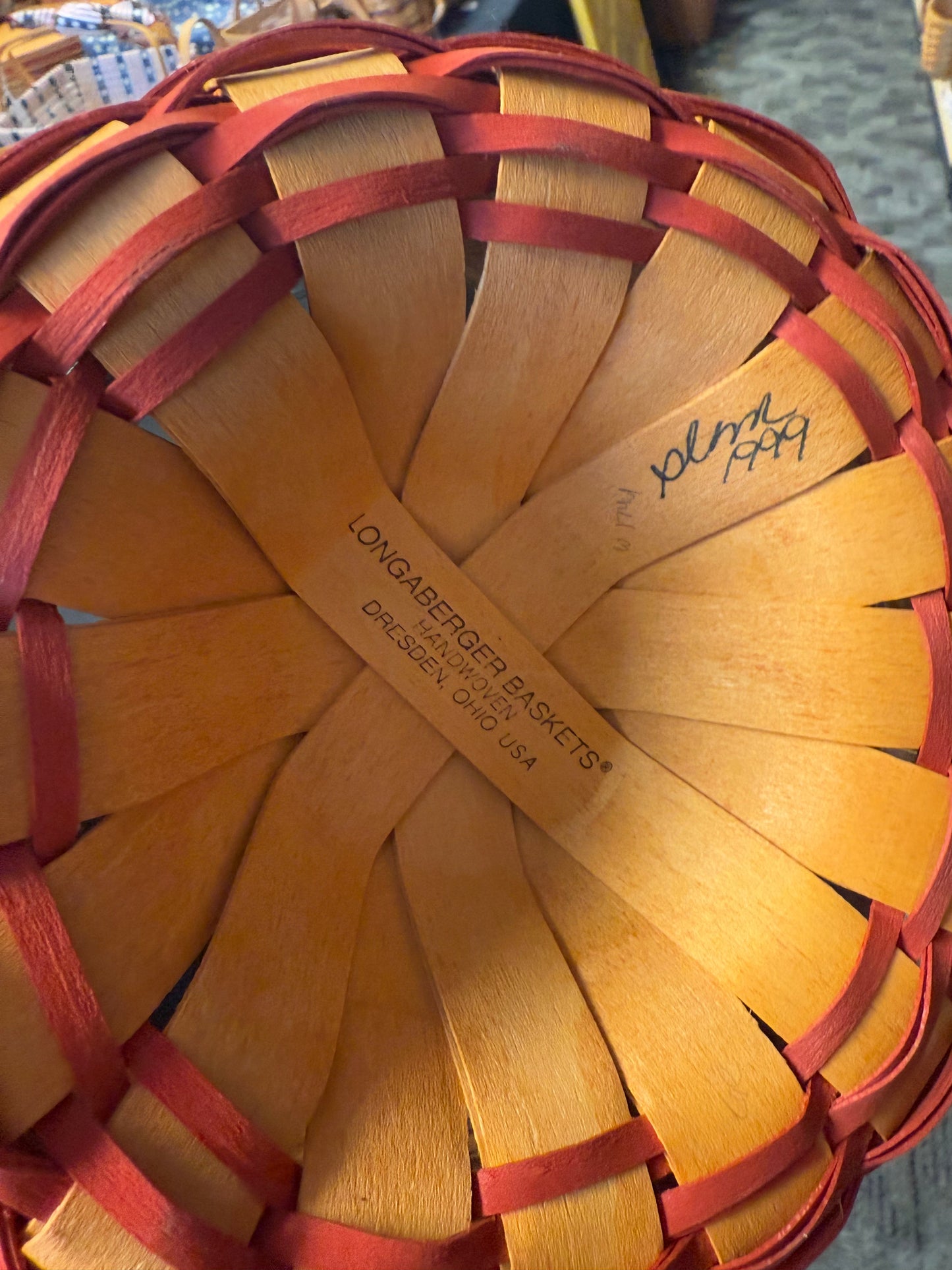 Longaberger homestead collectors club basket with protector