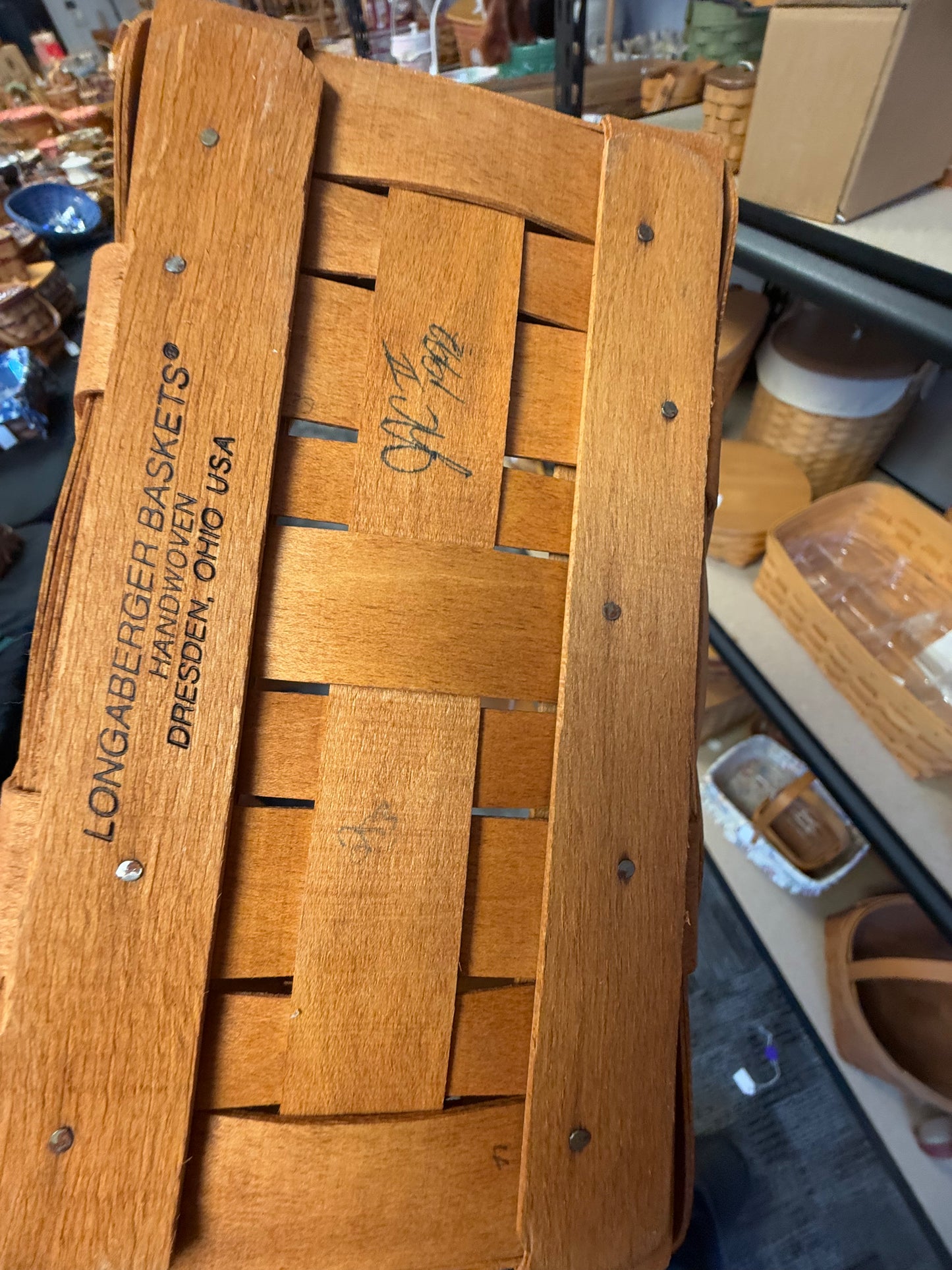 Longaberger 1992 seasons greetings basket