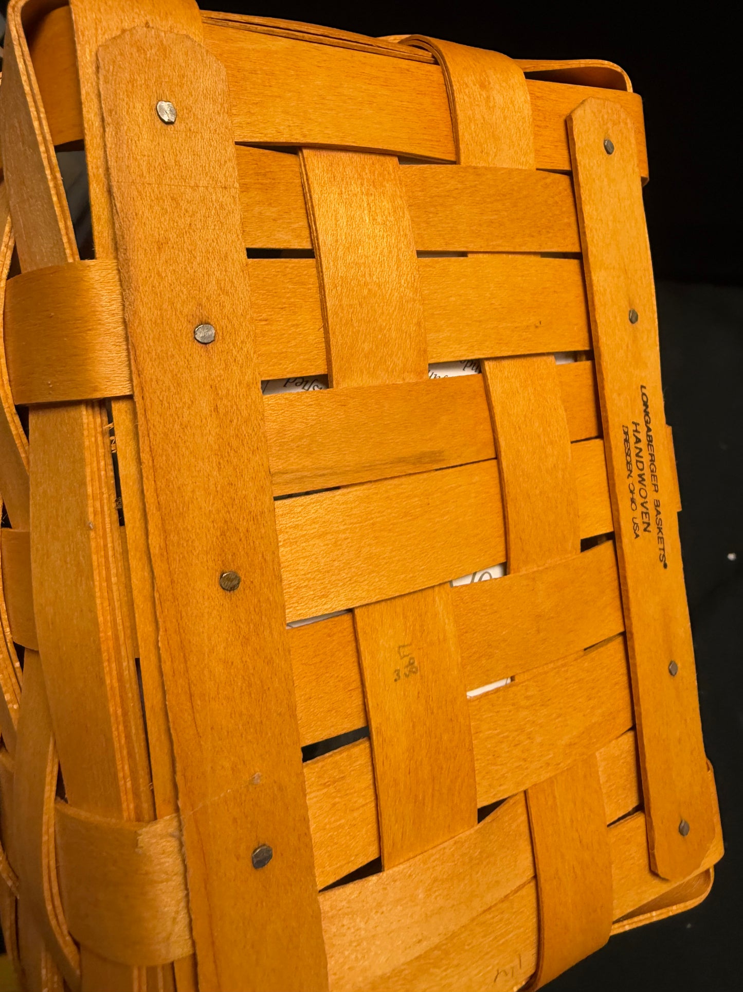 Longaberger address basket