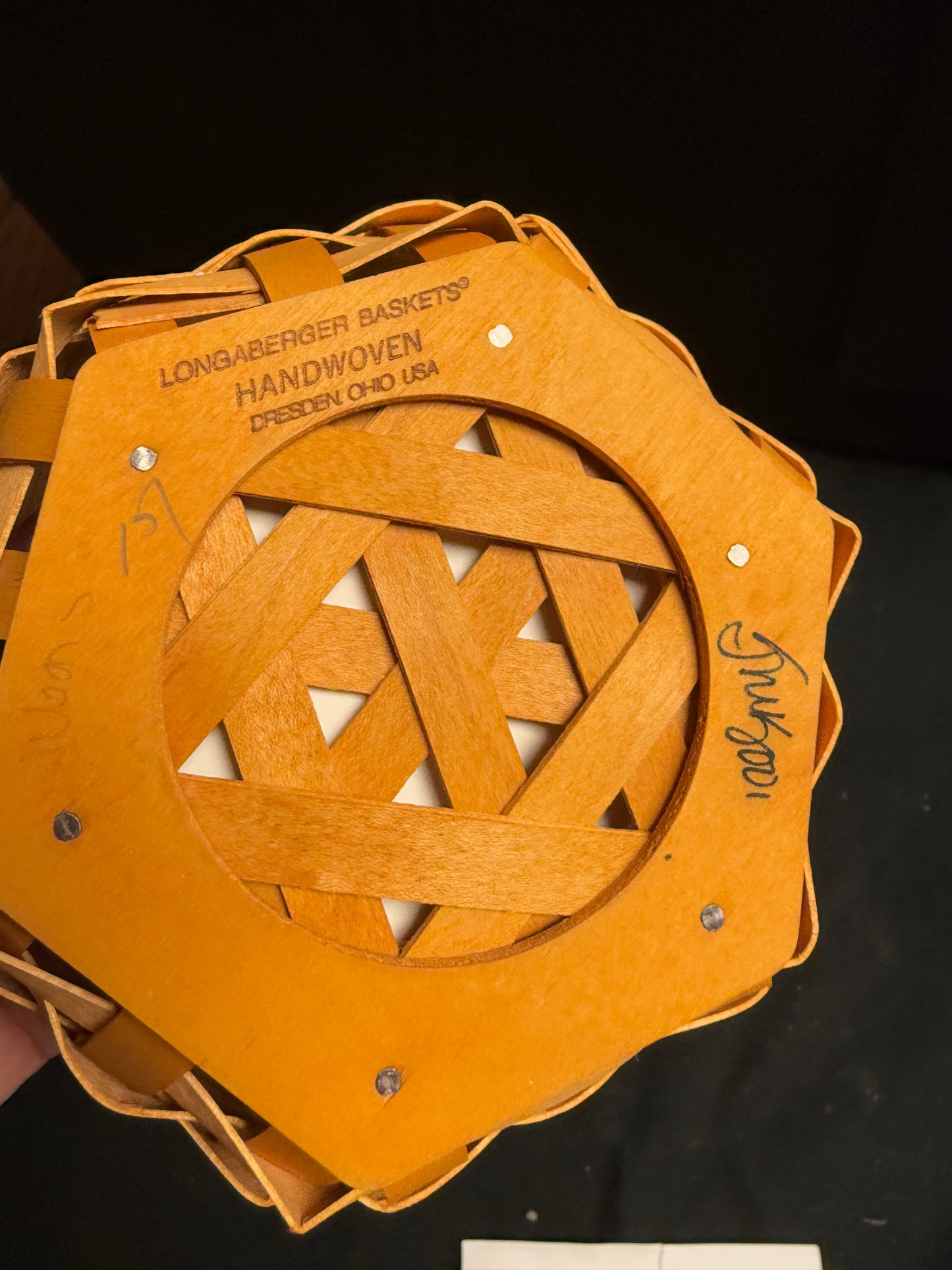 Longaberger sage basket