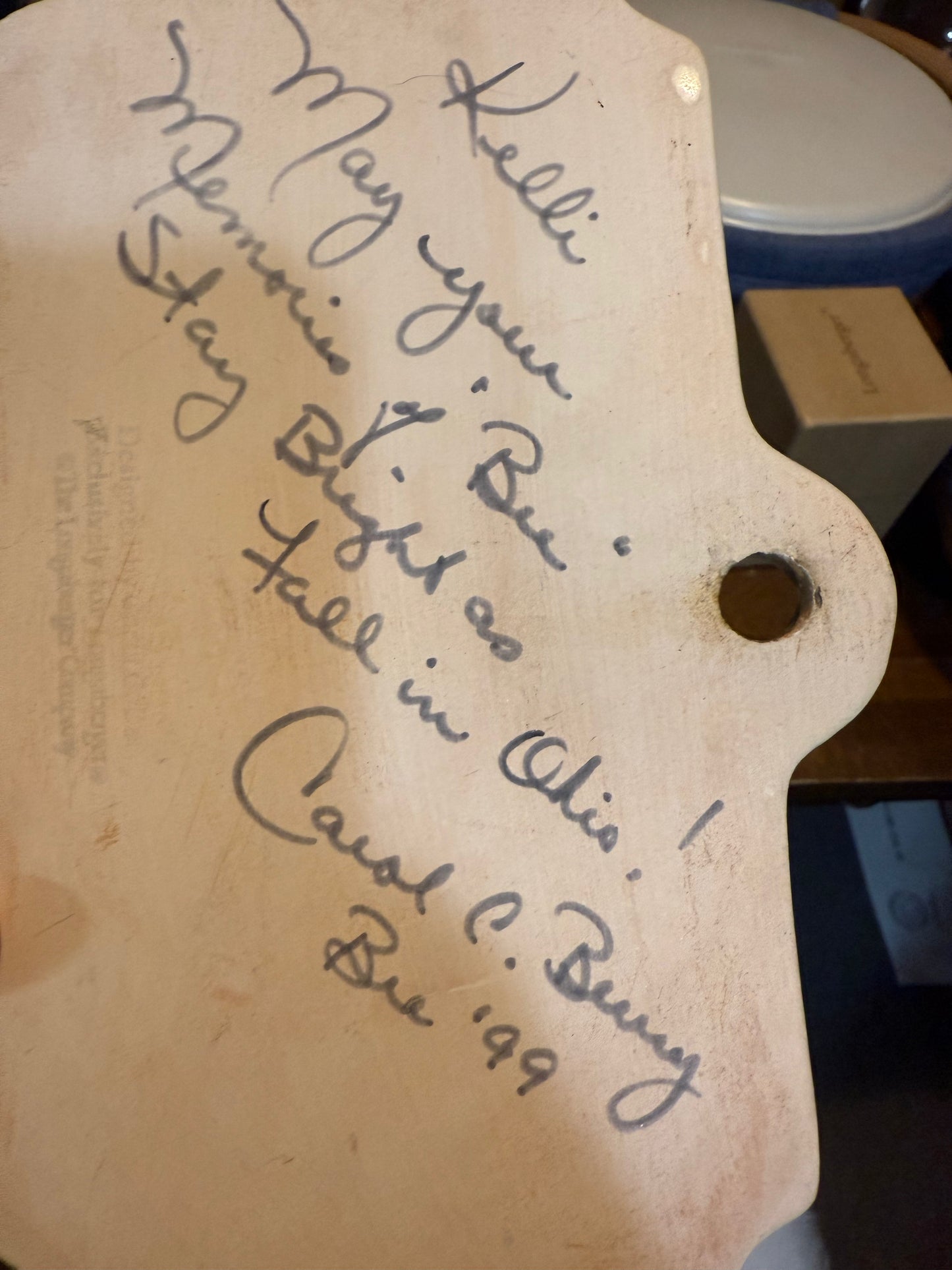 Longaberger ceramic welcome sign (has small chip towards bottom)