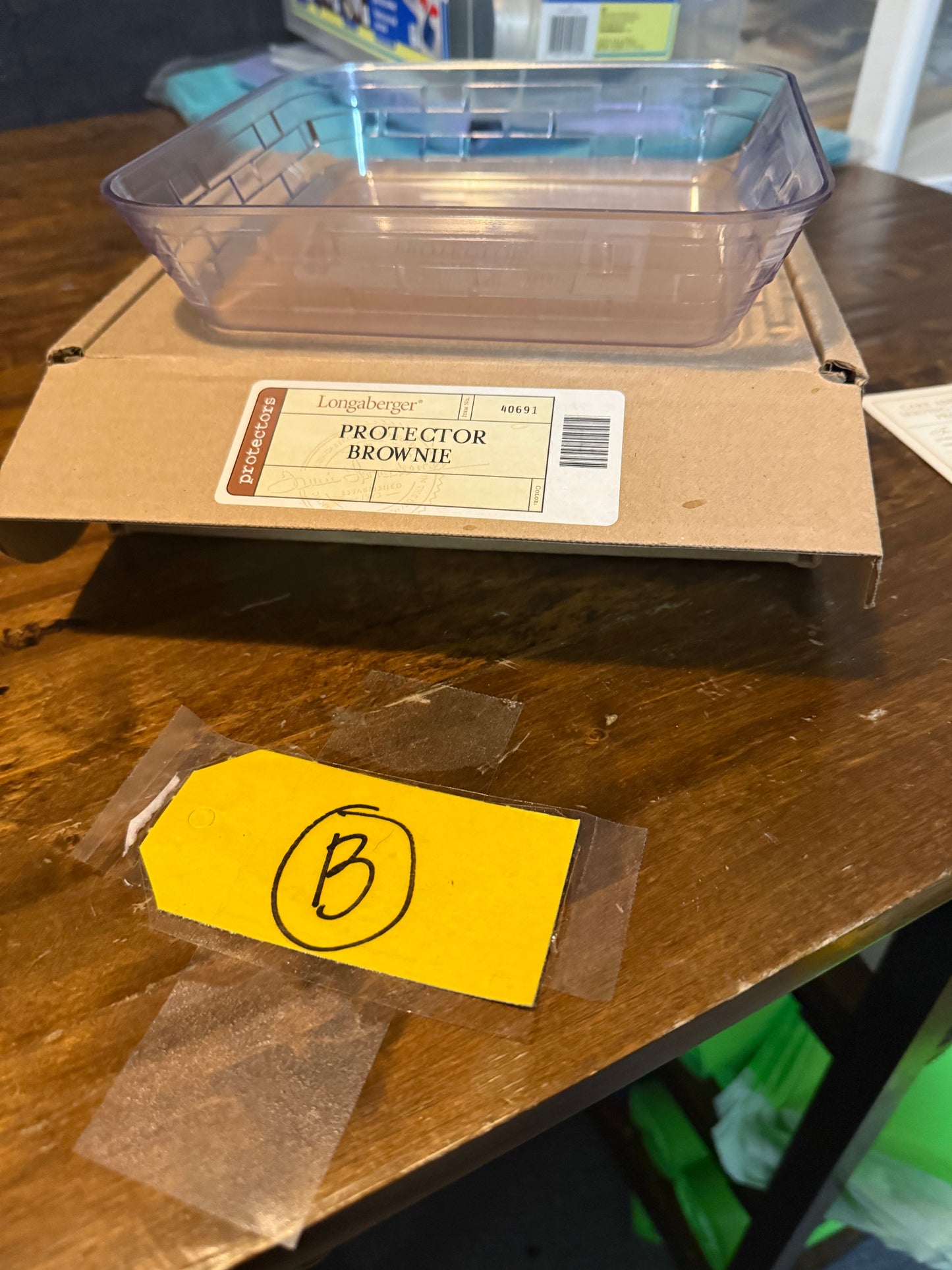 #40691 Longaberger hard protector brownie. May or may not have a box