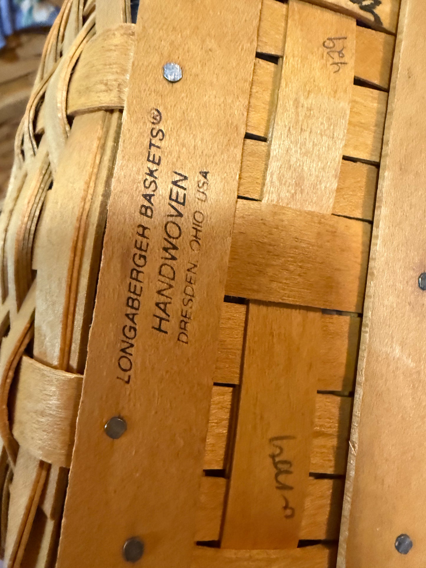 Longaberger small comforts basket