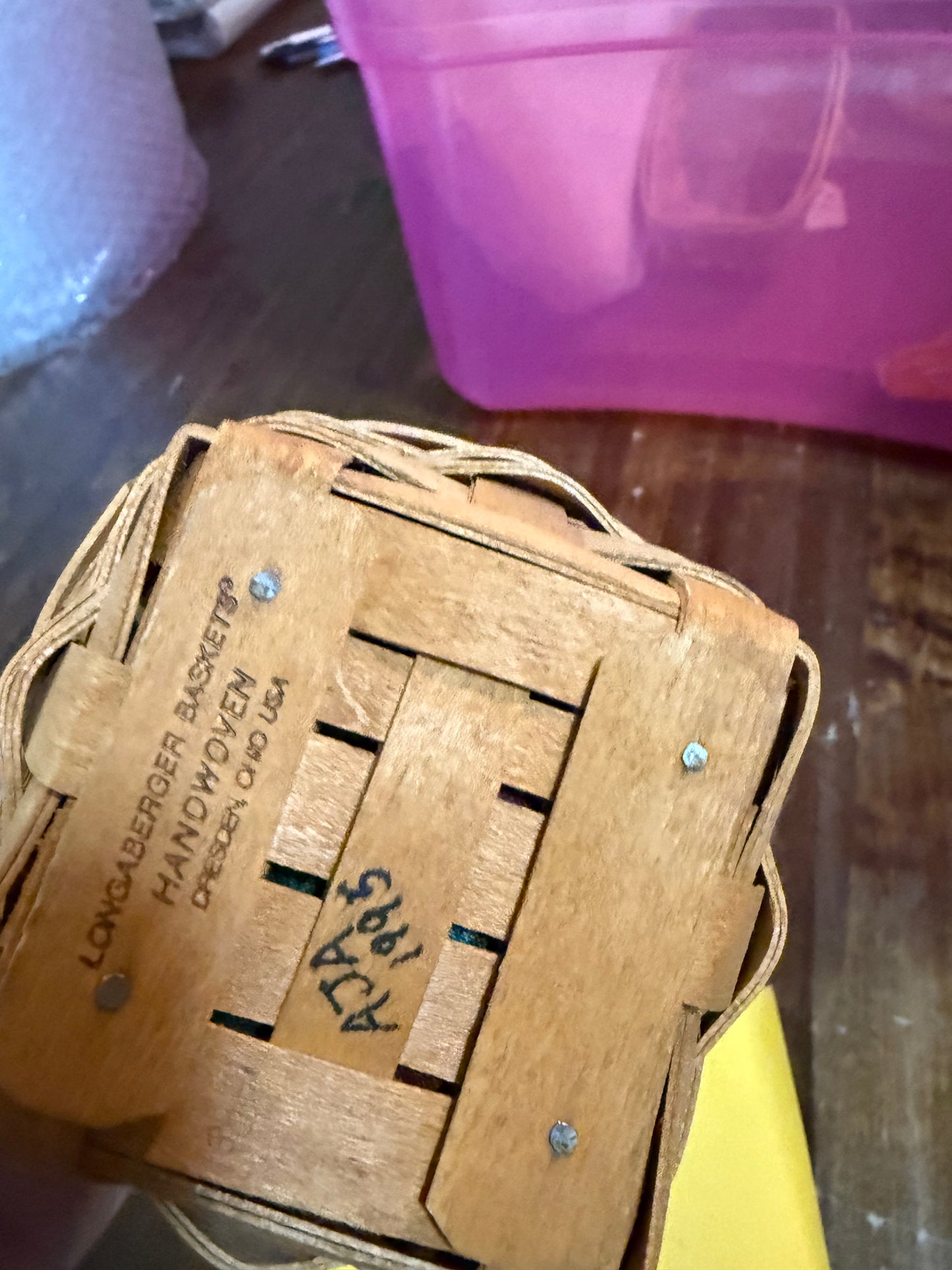 Longaberger thyme basket