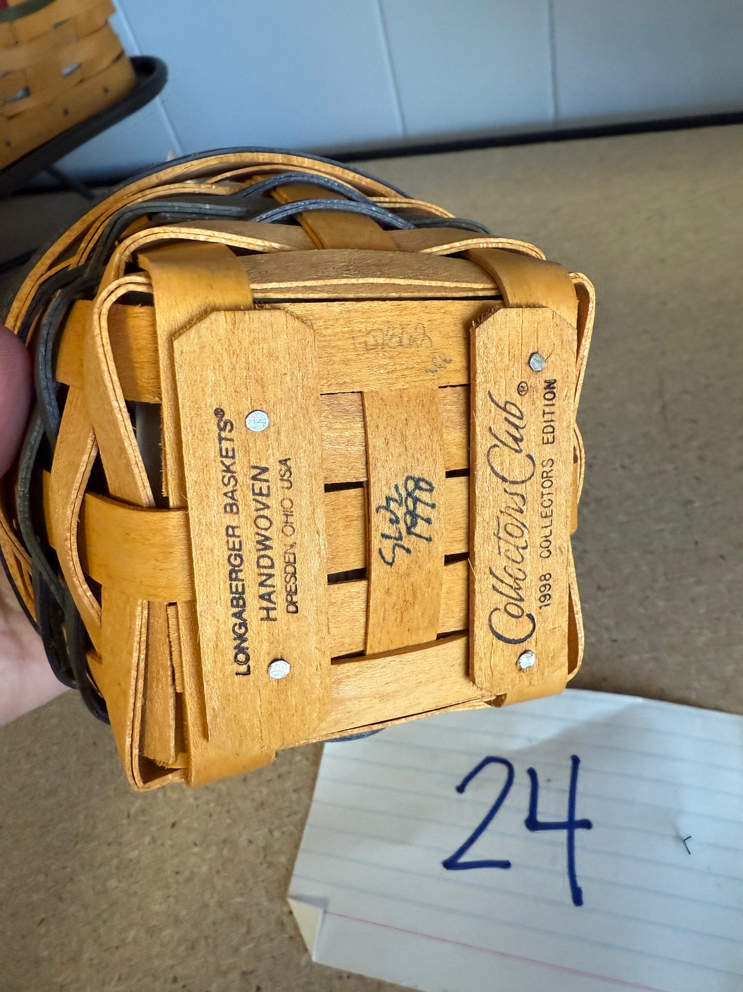 Longaberger collectors club thyme booking basket