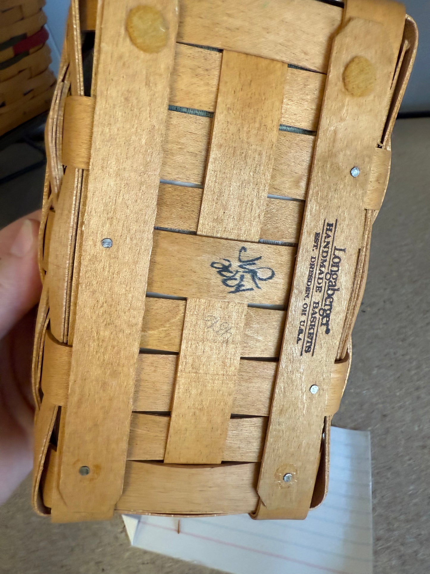 Longaberger biscuit with liner and protector