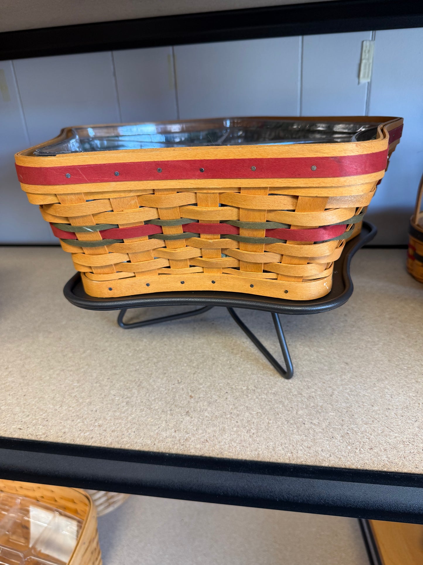 Longaberger small star with wrought iron stand