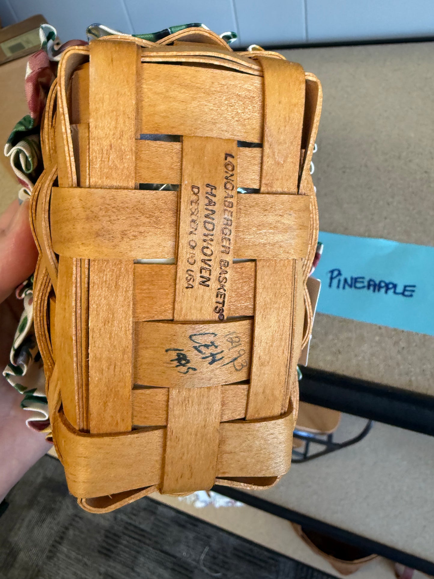 Longaberger ambrosia with liner and protector