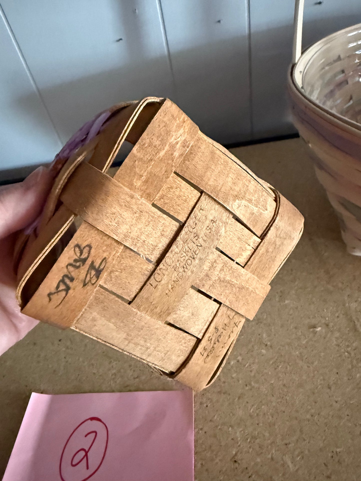 Longaberger painted basket