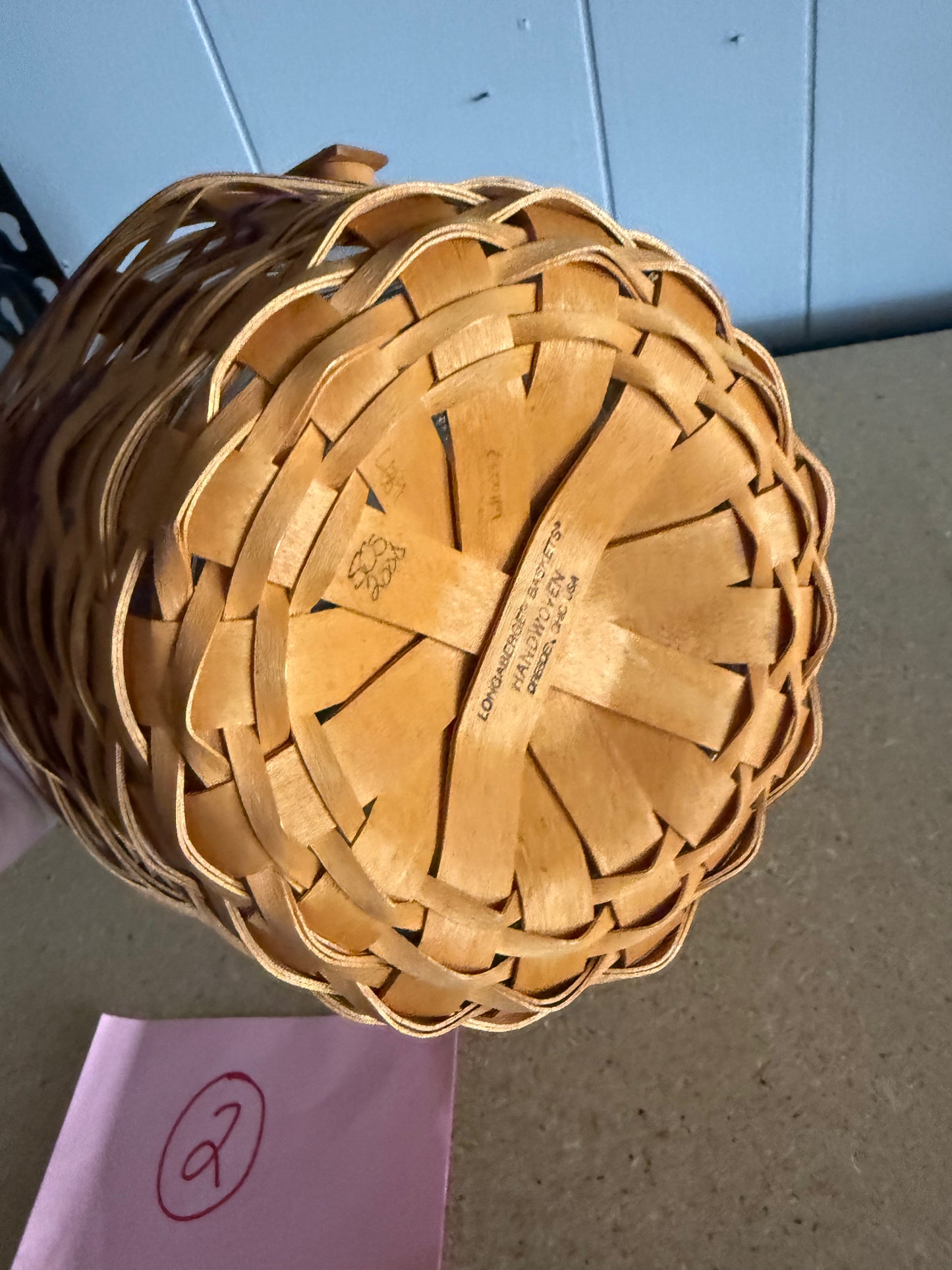 Longaberger morning glory with protector