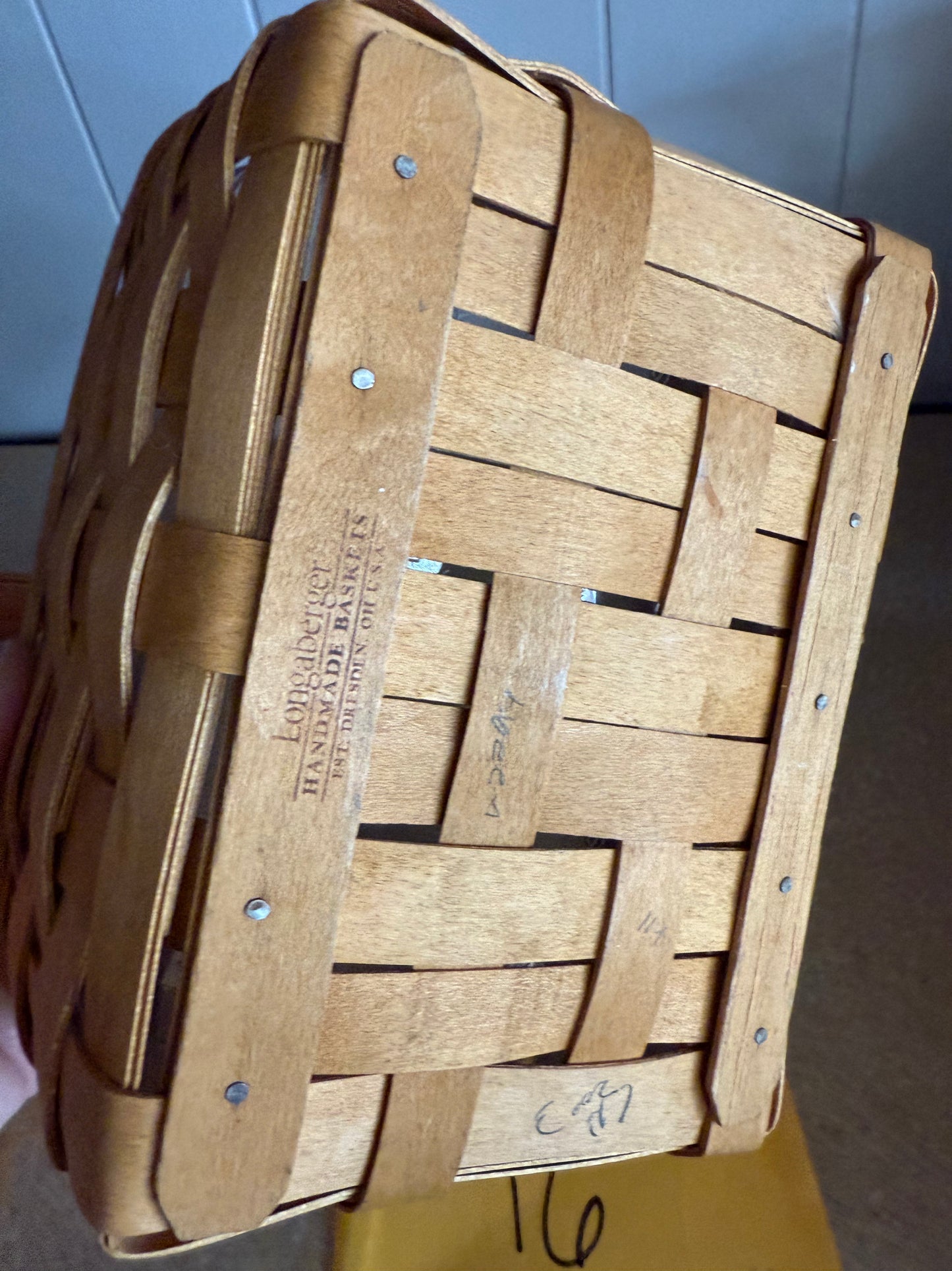 Longaberger basket with protector