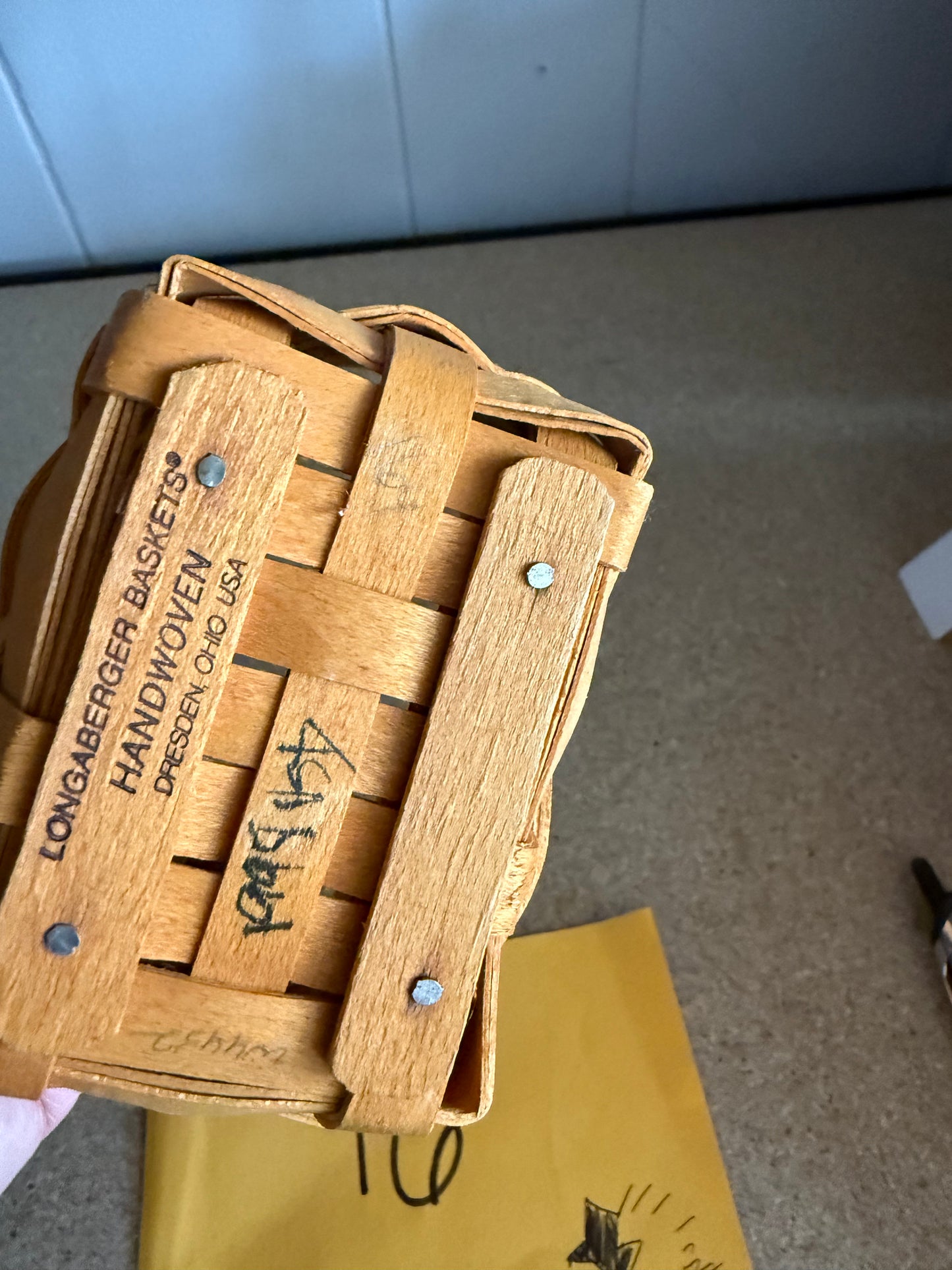 Longaberger chives basket