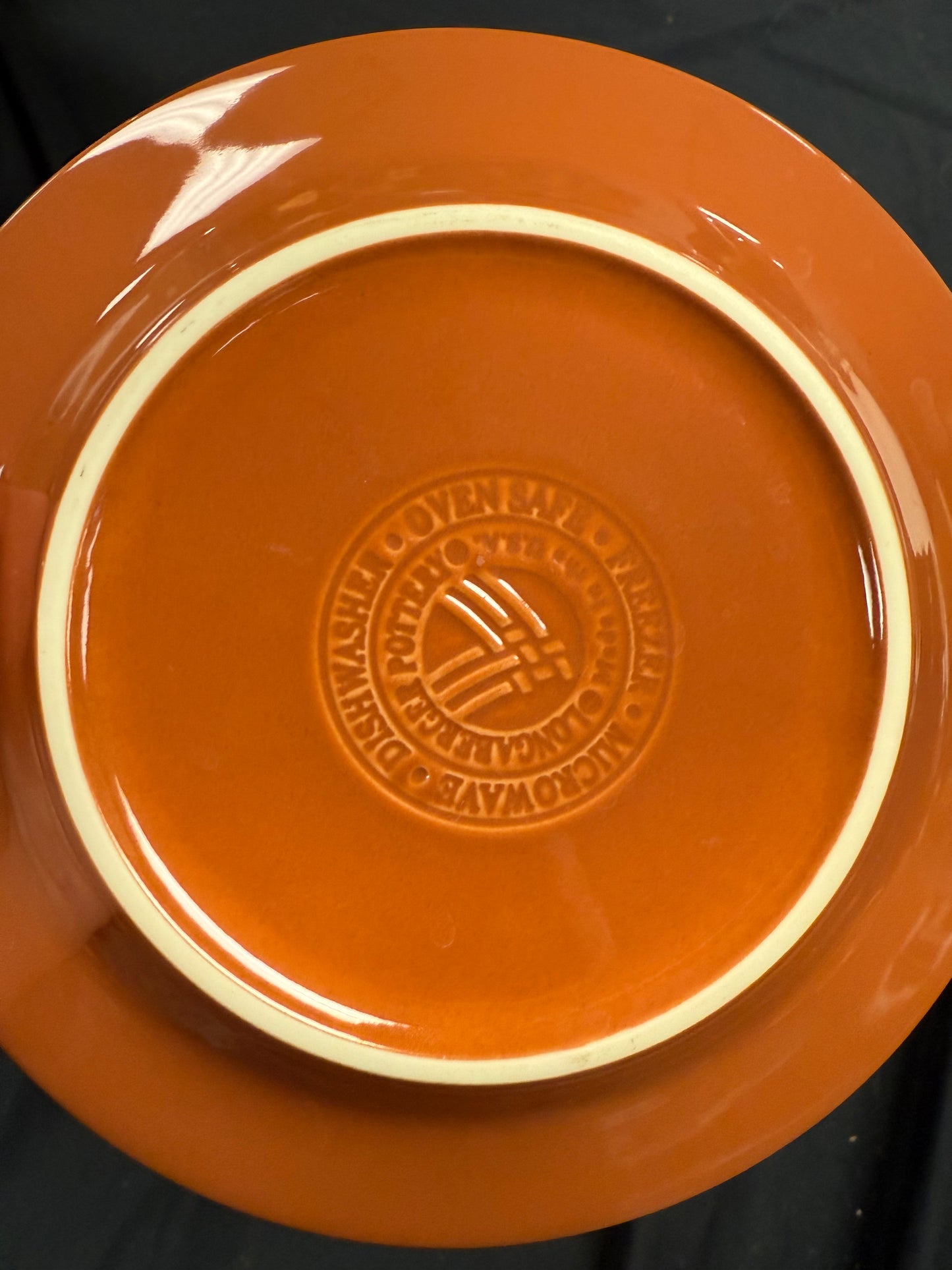 Longaberger bread and butter plates in spice