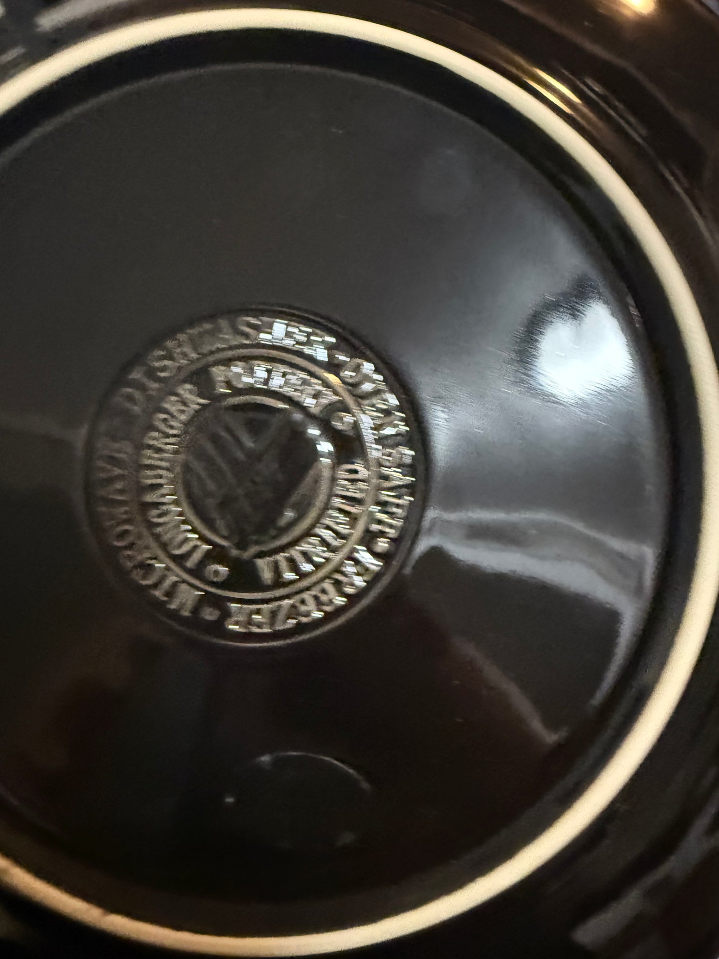 Longaberger luncheon plate in ebony