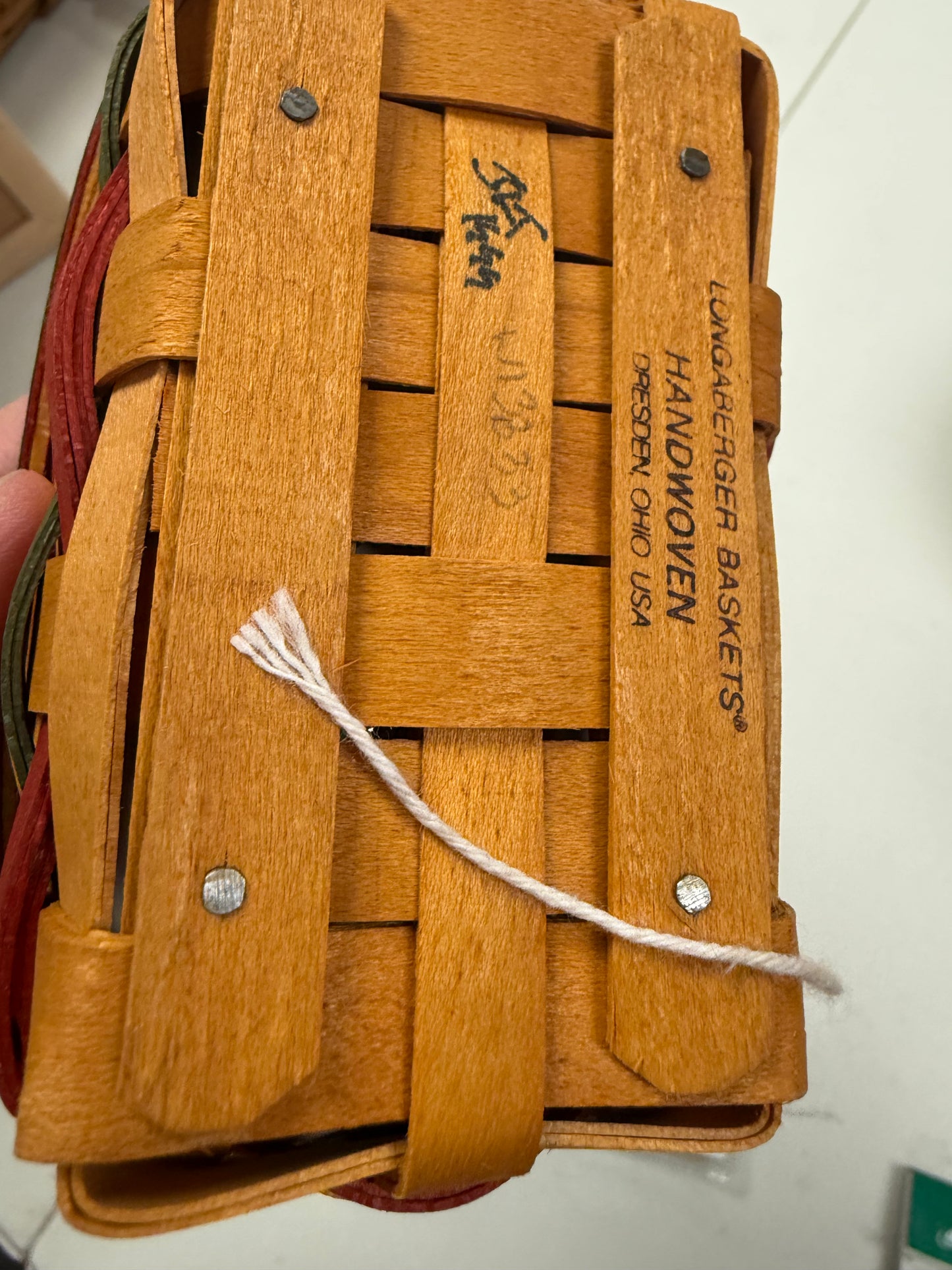 Longabergern mini sleigh basket