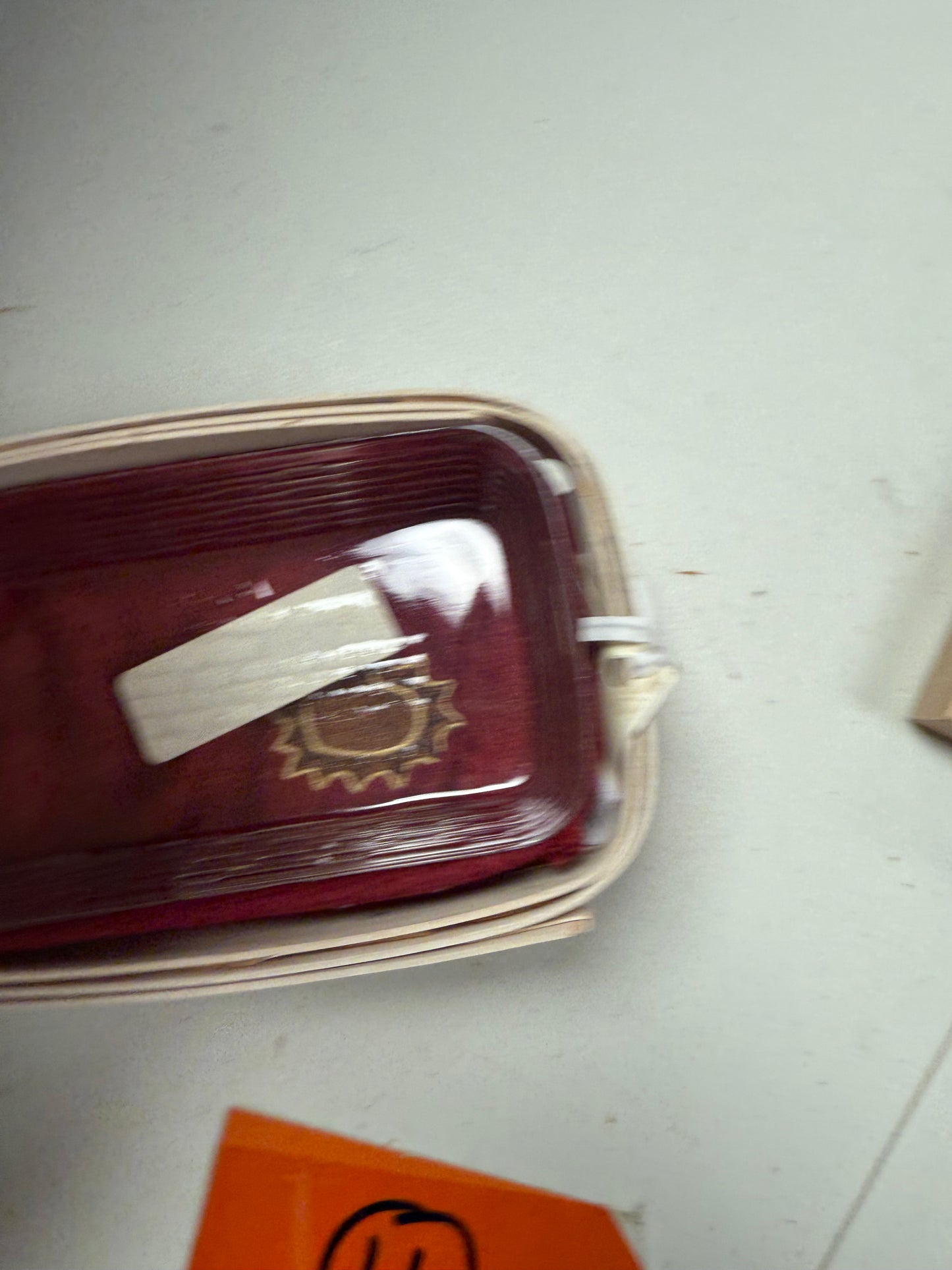 Longaberger gift of live with liner, protector, and lid