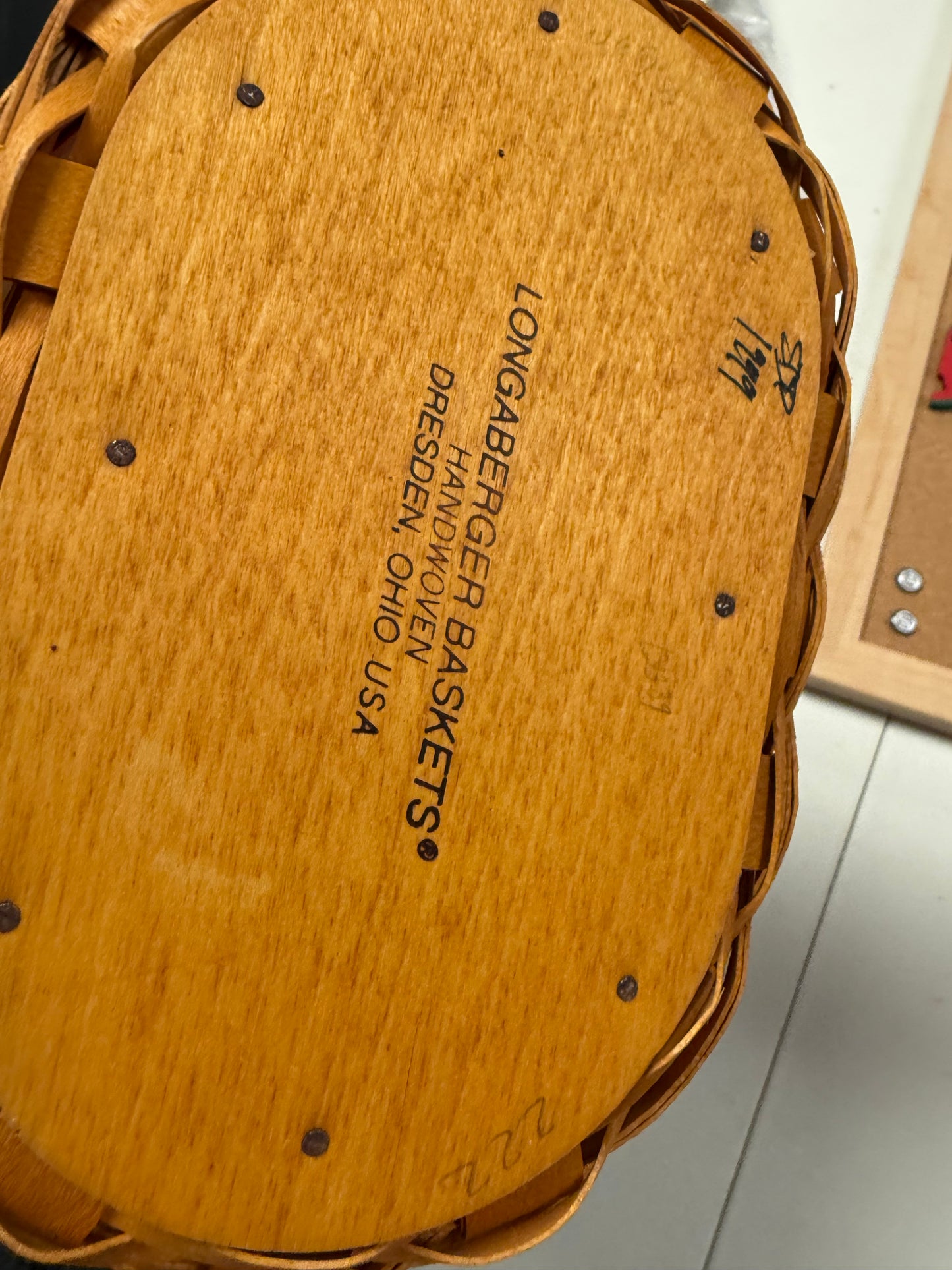 Longaberger tea for two basket