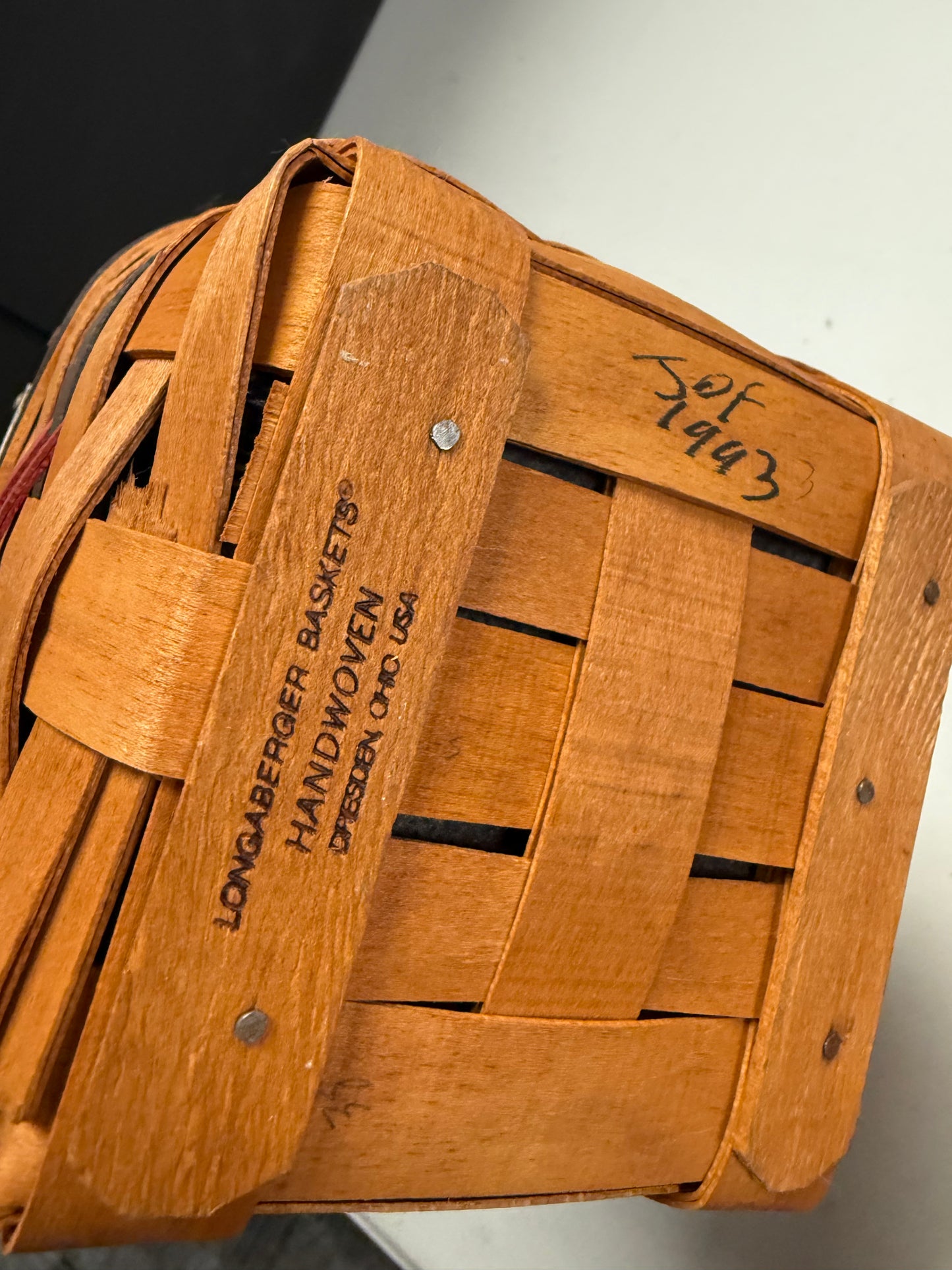 Longaberger 1993 inaugural with liner and protector