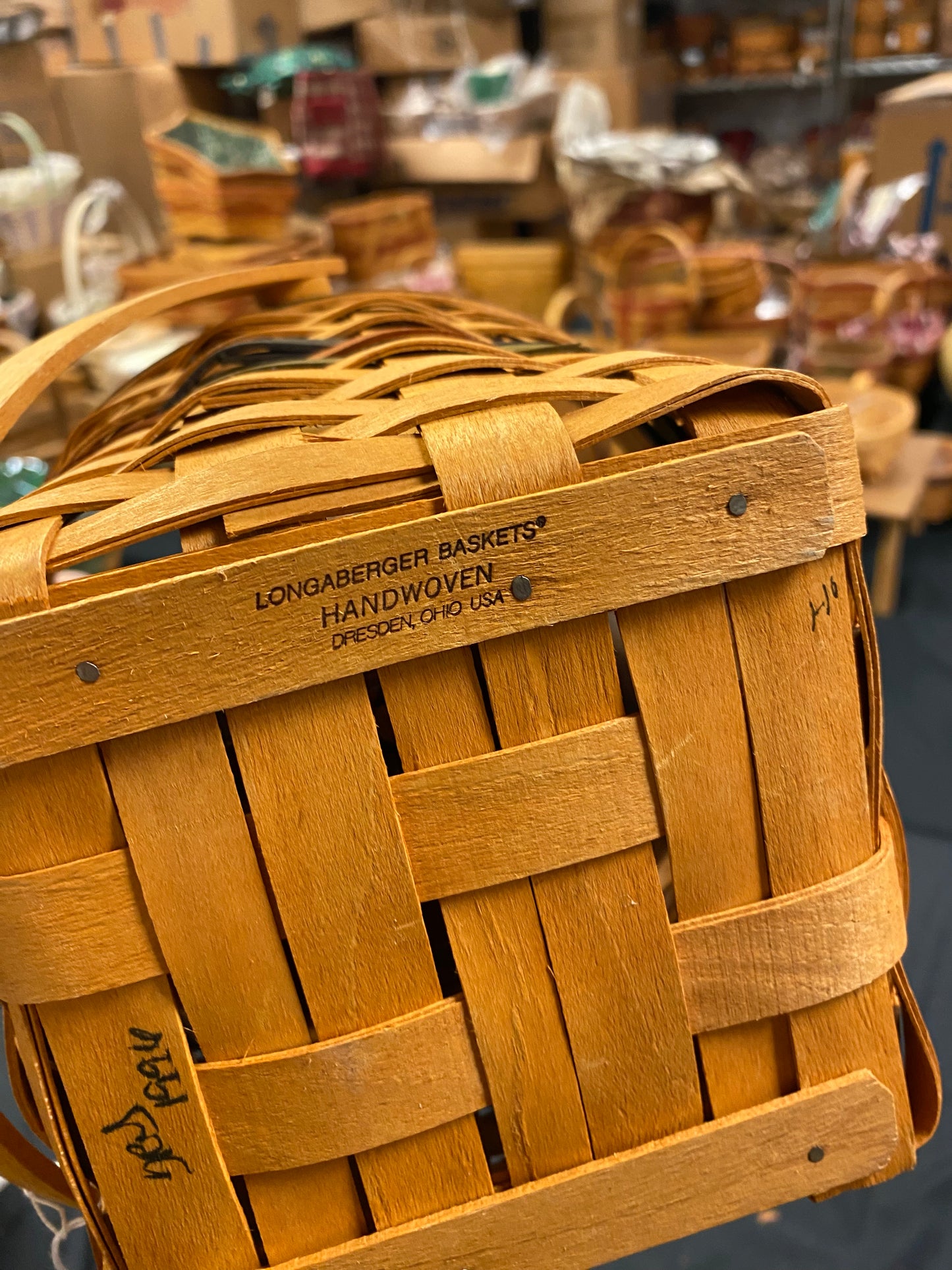 Longaberger basket with liner