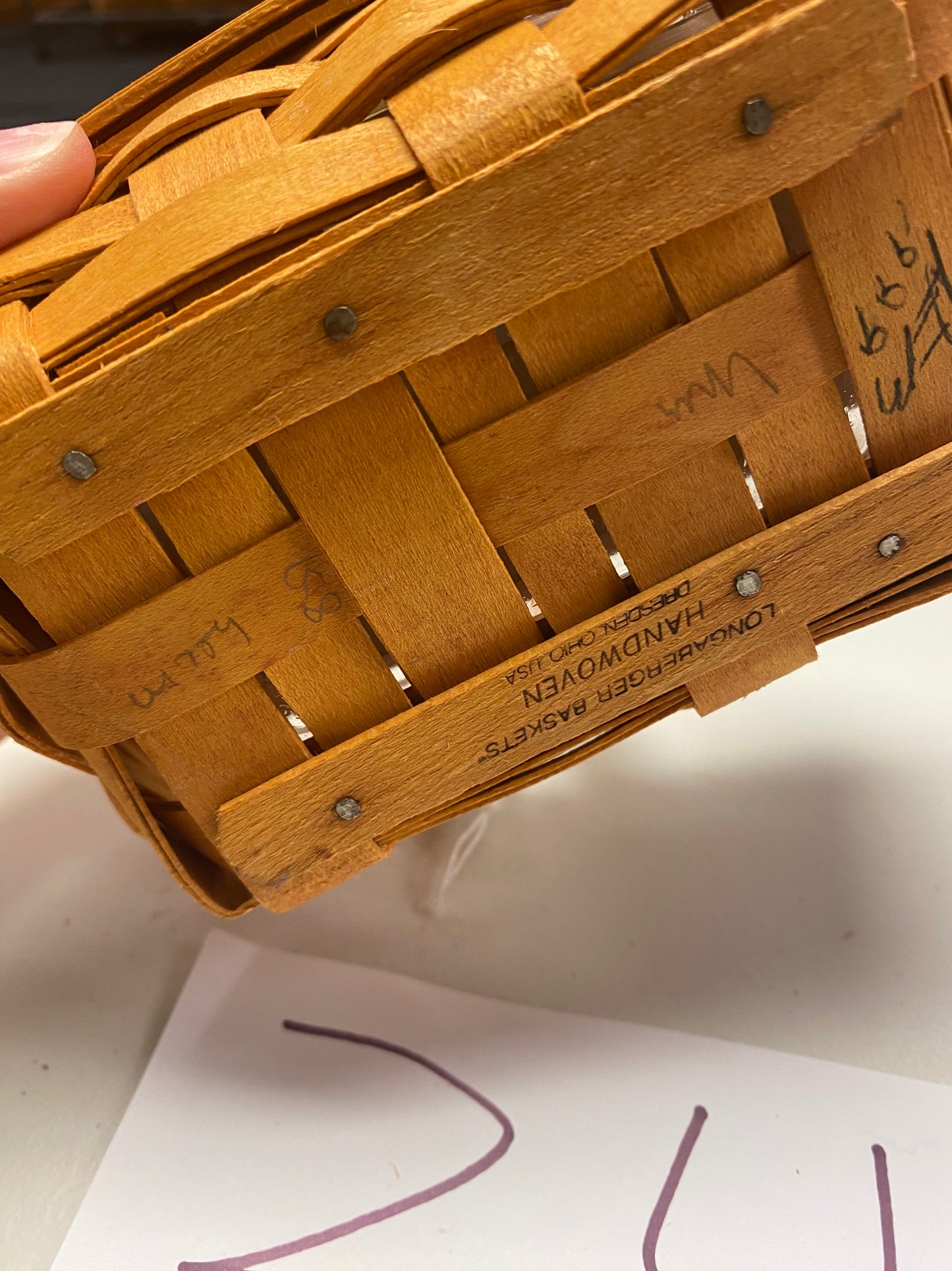 Longaberger parsley basket