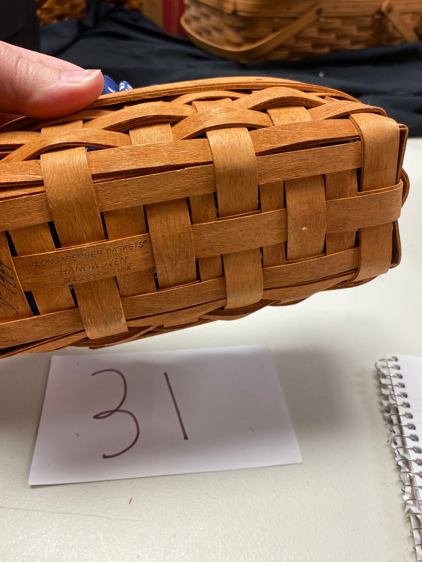 Longaberger lavender basket