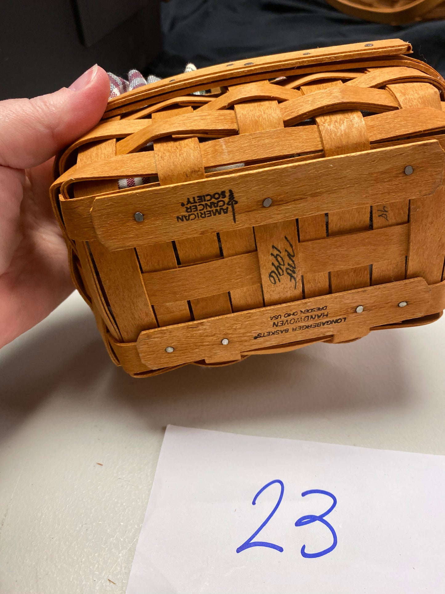 Longaberger parsley basket